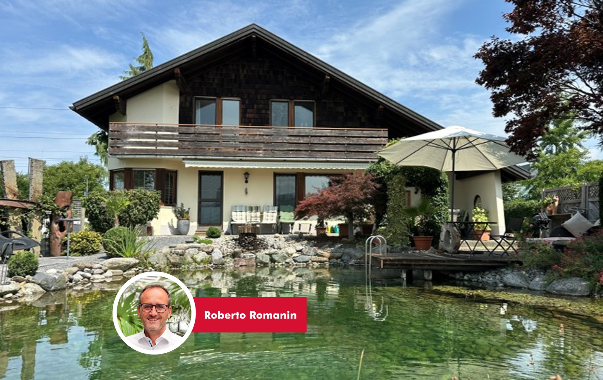 🌿 Wohnen wie im Urlaub – mitten in Lauterach! 🏡✨
Diese gepflegte Liegenschaft beeindruckt mit einem liebevoll angelegten Garten samt Schwimmteich, großzügiger Terrasse und überdachter Pergola – der perfekte Rückzugsort zum Entspannen, Genießen und Ankommen. 💧🌸
Die sehr gute Lage in einer Sackgasse verbindet Ruhe mit optimaler Infrastruktur: Der Bahnhof ist nur wenige Schritte entfernt und bietet mit nur einem Umstieg eine bequeme Anbindung zu den Flughäfen Zürich und München. Auch Einkaufsmöglichkeiten, Schulen, das Lauteracher Ried und die Autobahn sind schnell erreichbar – ob mit dem Rad oder zu Fuß.
🔑 Highlights:
• Großzügiger Garten mit Schwimmteich
• Ruhige Lage am Ende einer Sackgasse
• Kachelofen für gemütliche Abende
• Durchdachter Grundriss auf 3 Etagen
Besichtigungstermine und weitere Infos direkt bei:
Roberto Romanin +43 664 1617816 roberto.romanin@bb-immobilien.at
#FreiraumFürIdeen #immobilien #realestate #hauskauf #investment #vorarlberg #immobilienvorarlberg #eigenheim #wohneigentum #Einfamilienhaus #HauskaufVorarlberg #HausMitGarten #WohnenImGrünen #Hauskauf #Vorarlberg #Lauterach #Gartenliebe #Schwimmteich #Zuhause #Traumhaus #HausmitGarten #ZentralGelegen #Pendlertraum