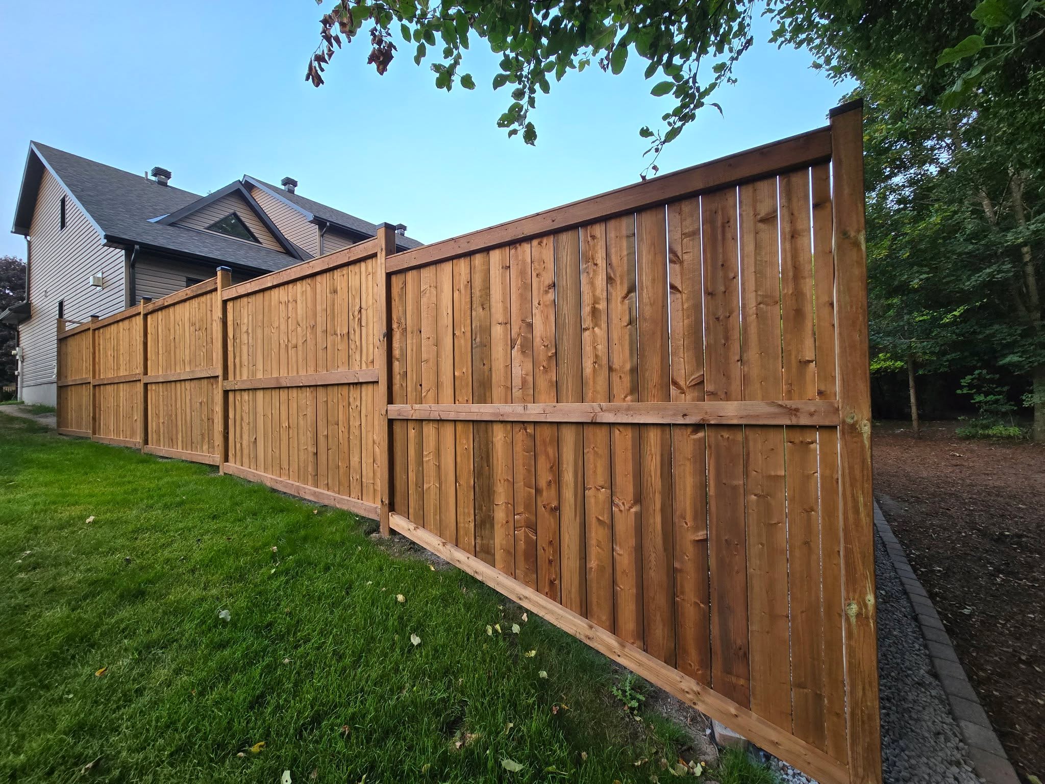 π Fall evenings just got a whole lot better with this new pressure-treated privacy fence in Ottawa!
Nothing beats relaxing in your backyard with that extra layer of comfort and quiet ππΏ Whether you're hosting friends or unwinding solo, this fence adds both function and style.
Pressure-treated wood is a smart, durable choice β built to handle the Ottawa weather while keeping your space private and peaceful πͺ
#PressureTreatedFence #OttawaFence #CustomFence #PrivacyFence #FallProjects #OttawaBackyards #EveningVibes #OutdoorPrivacy #FenceInstallation #BackyardUpgrade #HomeImprovement #FenceContractor #WoodFence #FenceDesign #YardPrivacy #BuiltToLast #DurableFencing #OttawaHomes #FencingSolutions #BackyardComfort #FallInOttawa #EveningChill #FencingOttawa #QualityCraftsmanship #PropertyFence #FenceInspo #OttawaContractor #ExteriorUpgrade #FenceBuilder