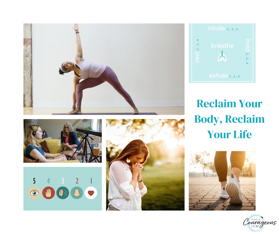 🌿 Healing from trauma is mindful, courageous work honoring the connection between mind, body, and spirit. Van der Kolk emphasizes in The Body Keeps the Score that trauma is stored in the body, creating tension and protective patterns that often persist even after cognitive healing has begun. Ignoring the body leaves trauma partially unresolved.
At The Center for Courageous Living, we guide clients in integrating body-centered practices with therapy, helping you reclaim safety, regulation, and presence. Techniques like 5-4-3-2-1 grounding, 4-square breathing, yoga, mindful walking, prayer, meditation, and EMDR targeting the body help calm the nervous system, release stored tension, and strengthen awareness that your body is a safe space. Our approach aligns mind and body in partnership, nurturing the mind, body, and spirit and reflecting our core values of faith, connection, and courage. 💛
💭 Reflection: What’s one gentle activity you can do today to reconnect with your body, mind, and spirit?
👉 Take the first step toward reclaiming your life—connect with us today and begin feeling whole again.
📍 Crystal Lake, IL | 📧 gia@centerforcourage.com
📞 815-707-4806 | 🌐 centerforcourage.com
#TraumaHealing #BodyMindSpirit #HolisticTherapy #HealingJourney #EMDR #MindfulHealing #FaithConnectionCourage #CFCL #Resilience #WellnessJourney #TraumaRecovery #HealingTogether #MentalHealthMatters #McHenryCounty #CrystalLakeIL #CrystalLakeTherapy #Grounding #MindBodyHealing
