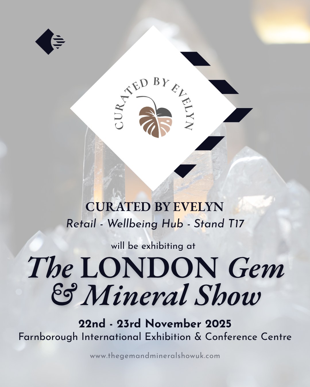 ✨ Exhibitor Spotlight: Curated by Evelyn - Wellness Hub, T17!
We are delighted to welcome Curated by Evelyn @curatedbyevelyn to the Wellness Hub at The LONDON Gem & Mineral Show!
Curated by Evelyn offers a luxury gift box every newborn and expecting parent deserves. Their thoughtfully assembled boxes provide beautiful, high-quality items perfect for welcoming new life and offering support during the journey of parenthood. While you explore the world of crystals and gems, treat a parent (or yourself!) to this exquisite collection of gifts.
Visit Retail Stand T17 in the Wellness Hub to discover the perfect luxury gift for the new or expecting family in your life!
📅 Show Details Dates: 22nd - 23rd November 2025
Location: Farnborough International Exhibition & Conference Centre
Tickets: Available online now - LINK IN BIO for tickets!
Get your tickets today and secure your spot at the UK's premier gem and mineral event!
A big thank you to our wonderful sponsor, @mayfair.gems, for their continued support.
#thelondongemandmineralshow #thegemandmineralshowsuk #curatedbyevelyn