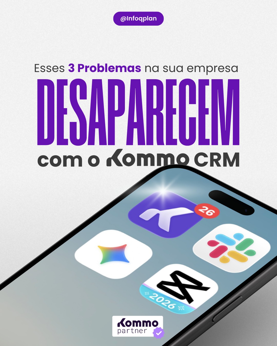 Muitos empresários acham que estão perdendo vendas por fatores externos, quando na verdade o problema está na operação comercial do dia a dia.
⚠️ Pequenos gargalos — como demora no atendimento, falta de controle do WhatsApp ou uso de ferramentas erradas — somados ao longo do tempo viram grandes prejuízos.
Um processo comercial sem CRM é vulnerável: leads esfriam, vendedores se perdem, números são banidos e oportunidades simplesmente desaparecem.
✅ É exatamente por isso que o Kommo se tornou uma das ferramentas mais completas do mercado para quem leva vendas a sério.
Com API oficial do WhatsApp, atendimento automatizado com IA, acesso mobile para toda a equipe e gestão centralizada de leads, o Kommo elimina falhas que hoje travam o crescimento da sua empresa. Mais controle, mais velocidade no atendimento e mais conversões no final do funil.
Se você quer sair do improviso e profissionalizar de vez o seu comercial, a Infoqplan pode te ajudar em toda a implantação do Kommo e treinamento da equipe.
🤑 Acesse: infoqplan.com/kommo para saber mais mais e agendar um diagnóstico sem compromisso.