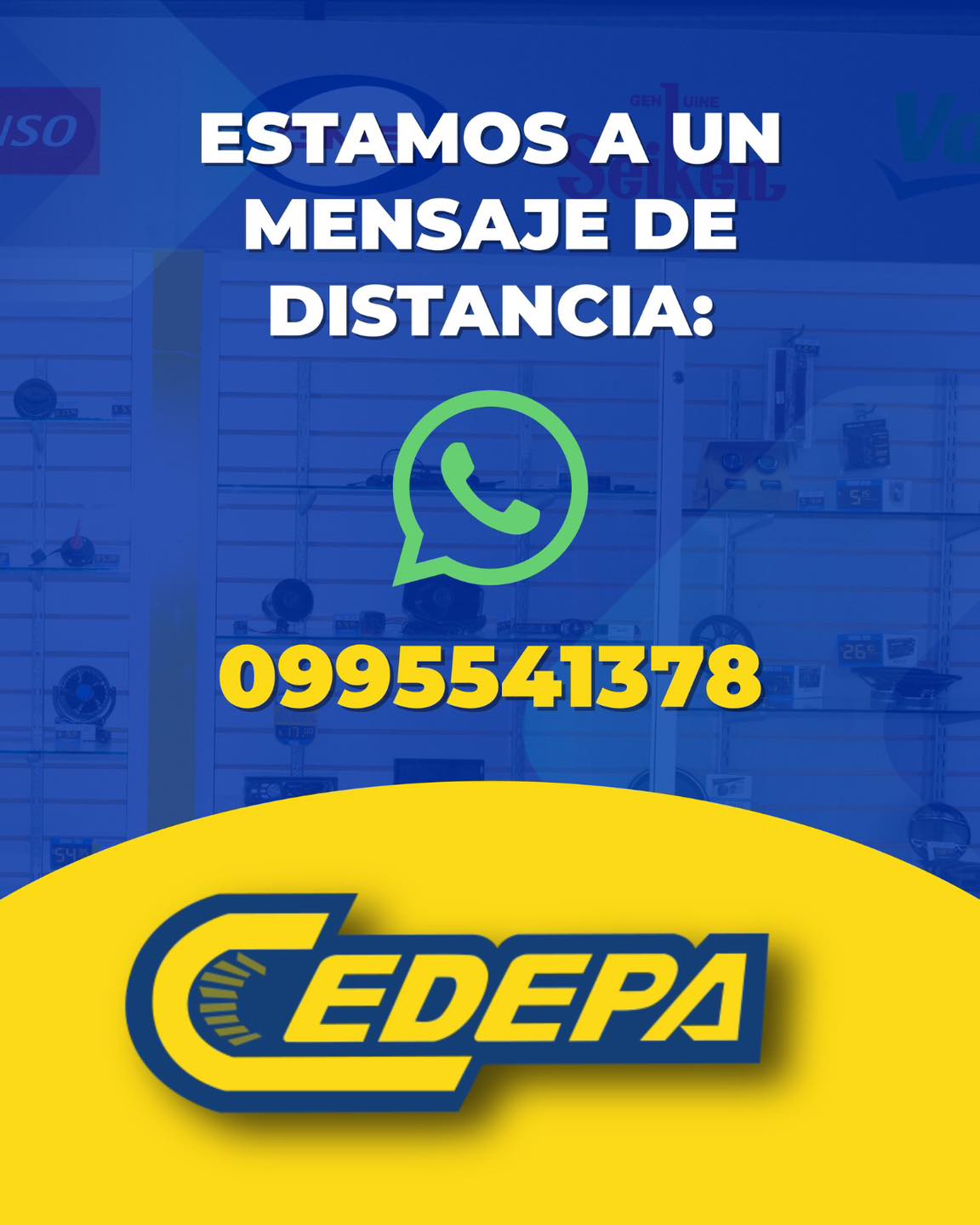¡¡¡Todavía tienes tiempo ⌛️😱!!! Corre a Cedepa y aprovecha las ofertas de enero 🏃🏽♂️.
¡Te esperamos 😉!
✅ Matriz: Calle 110 y avenida 102.
✅ Sucursal: Avenida 113 y calle Las Acacias.
📲 0995541378
#CedepaEsGarantía
#AutopartesManta #RepuestosManta #PromocionesCedepa