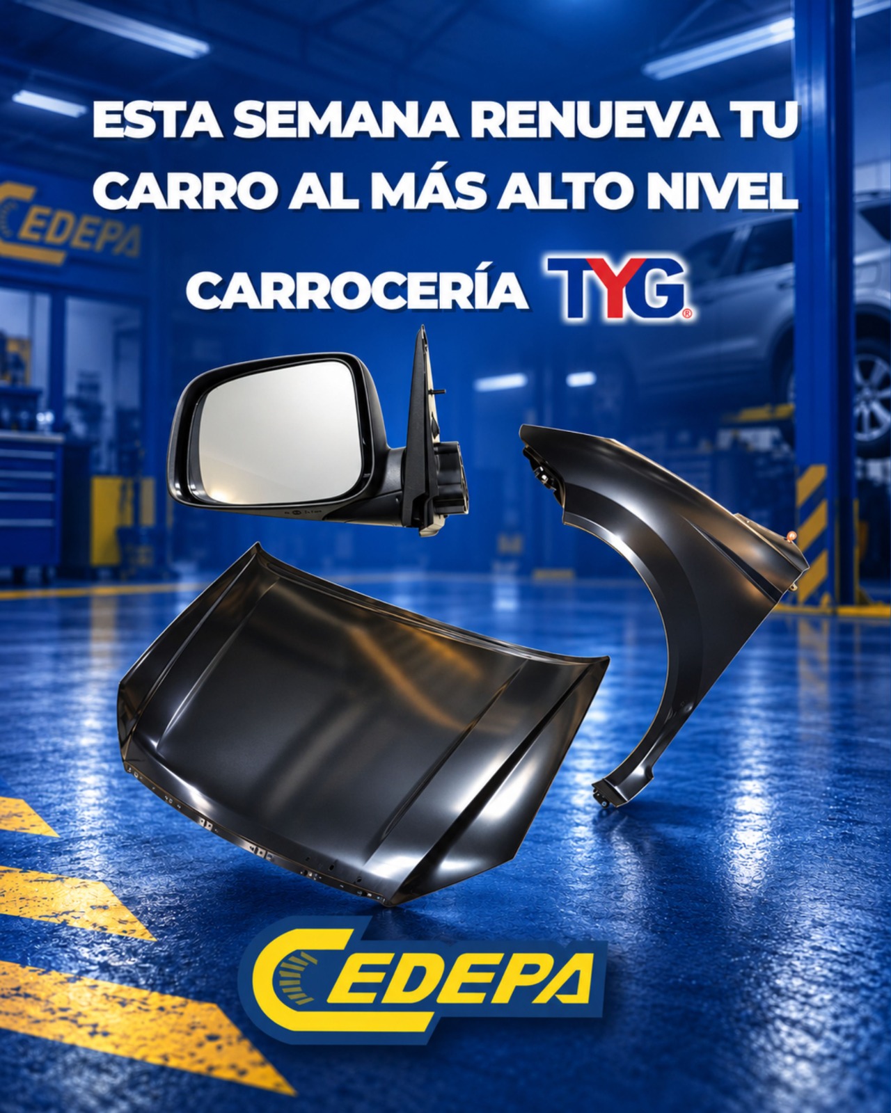 ¿Ese golpe, espejo roto o guardafango en mal estado sigue esperando👀? ¡Esta es la oportunidad para solucionarlo 😎!
Tenemos OFERTONES en carrocería TYG 🔥: capós, espejos y guardafangos para diferentes modelos de Chevrolet, Hyundai, Kia, Suzuki y Nissan.
Calidad con precios increíbles SOLO POR ESTA SEMANA ⏰.
¡Visita Cedepa antes de que cambie la promo! 🏃🏻💨:
📍 Matriz: Calle 110 y avenida 102.
📍 Sucursal: Avenida 113 y calle Las Acacias.
📲 0995541378
#CedepaEsGarantía #TYG #CarroceríaTYG #PromocionesCedepa #AutopartesManta #RepuestosManta #RepuestosEcuador