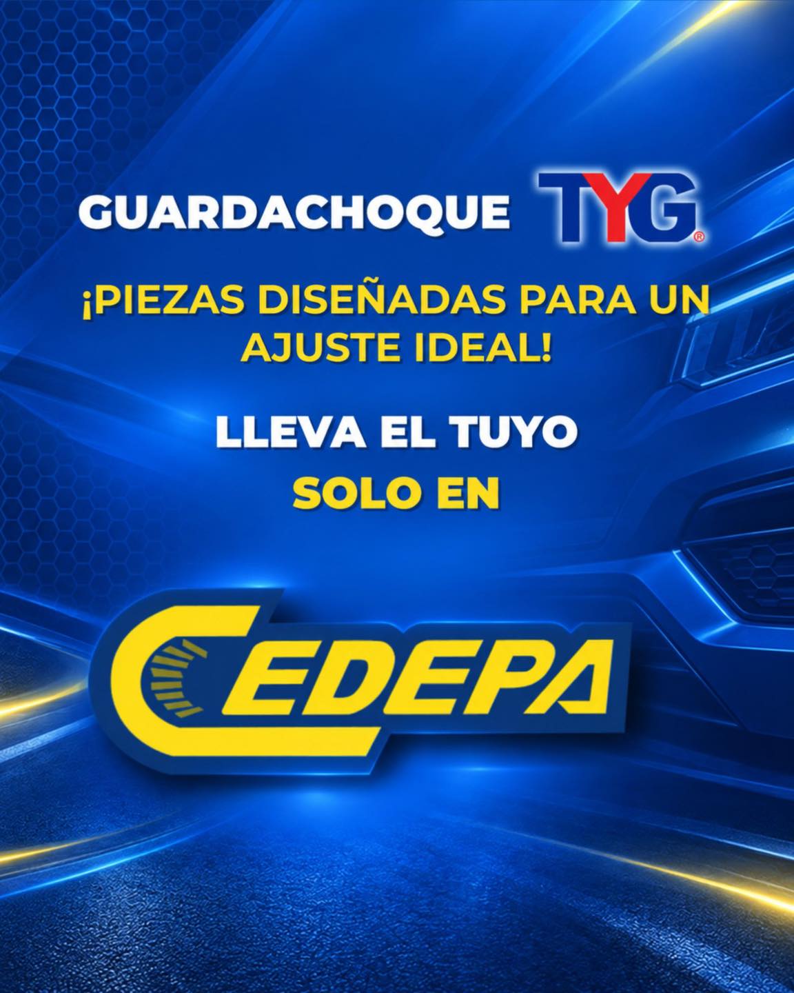 ¡Tu guardachoque nuevo puede costar menos de lo que imaginas 😎!
¡¡¡Esta semana, en Cedepa tenemos guardachoques delanteros TYG EN OFERTA para los Chevrolet más queridos 😬😉!!!
☑️ Aveo Activo
☑️ Chevytaxi / Aveo Family
☑️ Corsa Evolution
☑️ Sail
☑️ Spark GT / Beat
¿Es tiempo de renovar el guardachoque de tu Chevrolet? ¡Hazlo con la calidad TYG, hazlo en Cedepa 💯💥!:
📍 Matriz: Calle 110 y avenida 102.
📍 Sucursal: Avenida 113 y calle Las Acacias.
📲 099 554 1378
#CedepaEsGarantía #GuardachoquesTYG #Chevrolet #PromocionesCedepa #AutopartesManta
