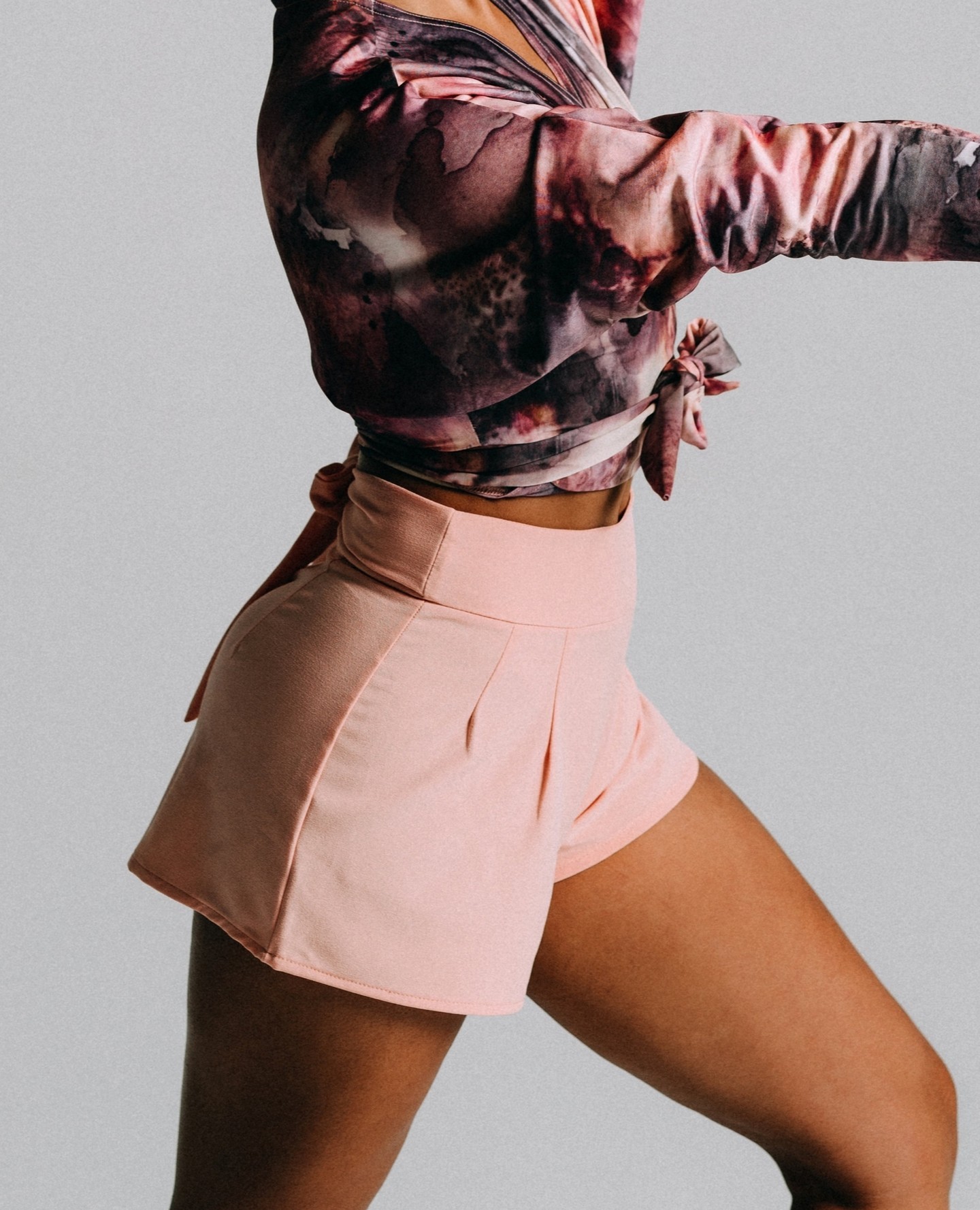 These new Sierra Shorts are a performer's dream. They are made of a stretch crepe fabric with an attached sash that can tie in the front or back for a great fit. You can customize your color for any team ordering 30 or more. The best part is you will want to wear long after contest!