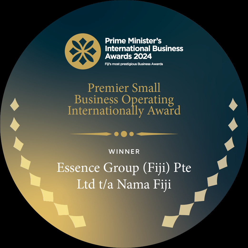 We are thrilled to share that our mothership, Essence Group Fiji (Nama Fiji HQ), has been honored with the Premier Small Business Award for its international operations! This is yet another achievement for our small business to celebrate 🎉