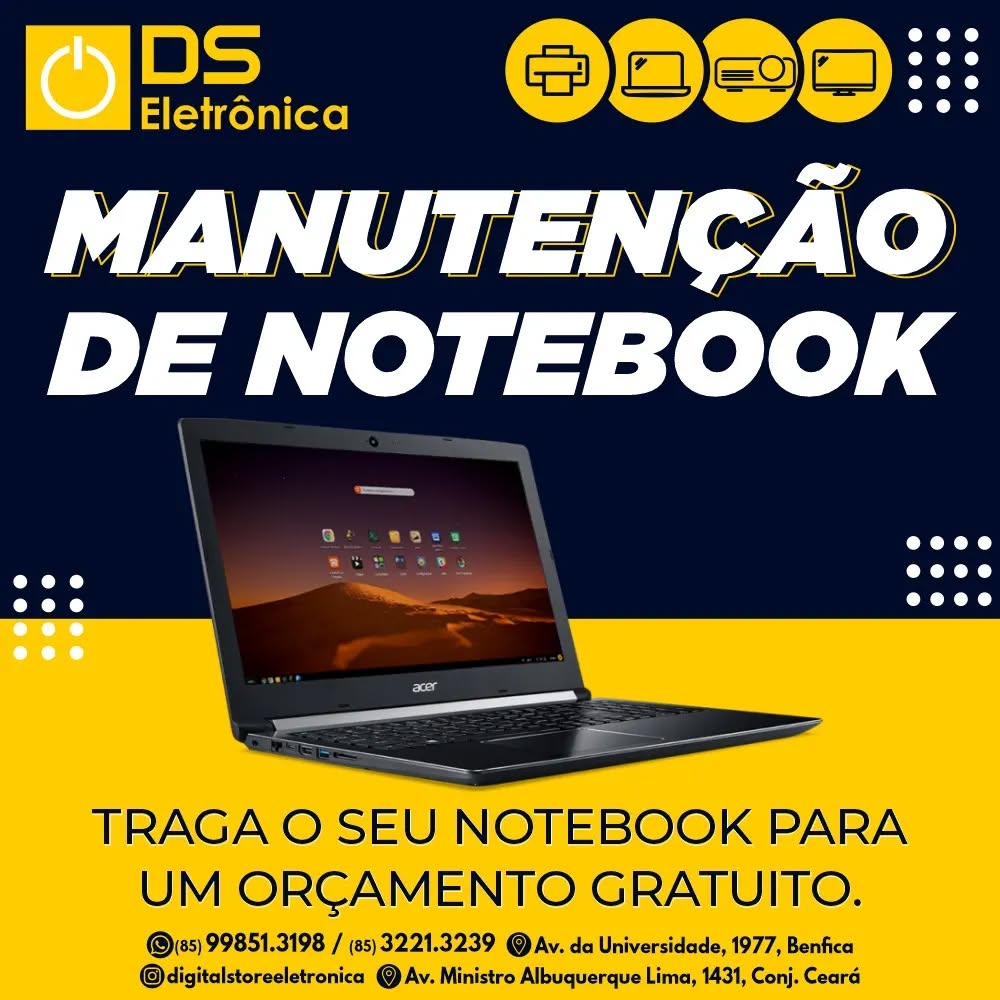 Seu Notebook esta lento?
Dê vida nova ao seu notebook e acabe com a lentidão.