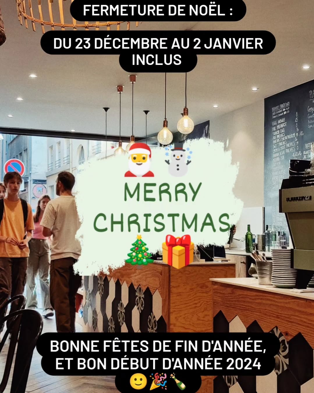 🎅☃️FERMETURE DE NOEL🎄🎁
C’est l’heure pour l’équipe du Diploid de prendre sa pause annuelle de fêtes de fin d'année ! 🙂
Nous remercions tous ceux qui sont passés nous voir depuis la rentrée de Septembre, nous espérons que vous avez passé un bon moment chez nous 😇
Nous revenons le 3 Janvier, en forme, le ventre bien rempli (normalement), pour vous accueillir à nouveau et pour débuter une année 2024 qui s’annonce magique ! 🎉🍾
🚫Nous serons donc fermé dès ce soir, et ce jusqu’au 2 Janvier inclus. 🚫
Passez de bonnes fêtes de fin d’année, profitez de vos proches, et prenez soin de vous. 💛
La team Diploid 🤟