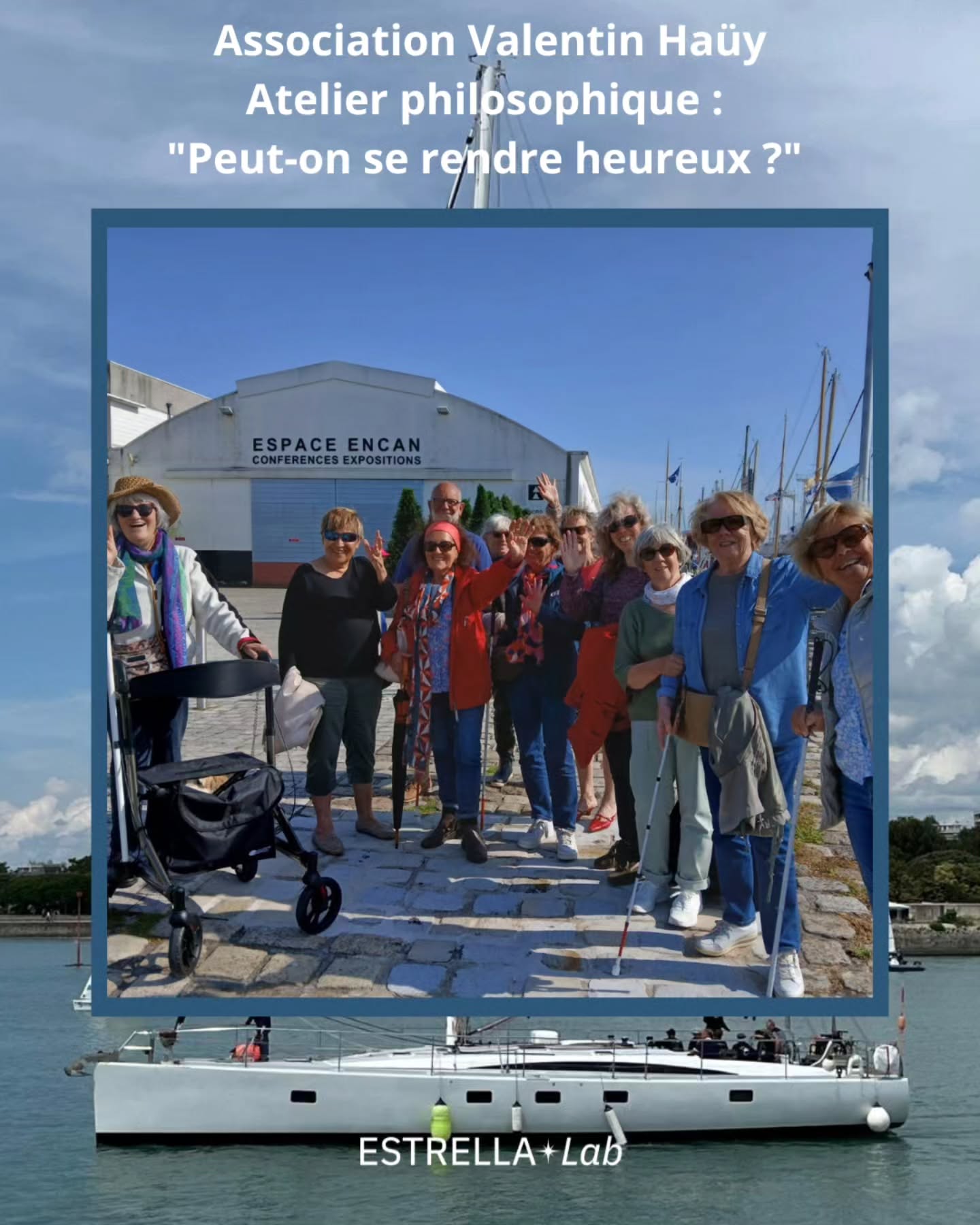 Entre voiles et pensées 💭⛵️
Avec l’Association Valentin Haüy, qui agit pour l’inclusion des personnes aveugles ou malvoyantes, on a embarqué pour une matinée à quai, douce et lumineuse.
✨ Une première partie pour explorer le voilier et ses aménagements,
🧠 Puis un atelier philosophique autour d’une belle question :
« Peut-on se rendre heureux ? »
Des échanges profonds, des sourires sincères, et un bateau qui devient lieu de réflexion partagée 💙
‐-----------------------------‐---‐----
📅 Dans une semaine, Estrella Lab largue les amarres depuis La Rochelle, cap sur Lorient, première escale d’un bel été jusqu’en Irlande ! Il reste encore quelques places pour embarquer…
Lien en bio 🌊🇮🇪