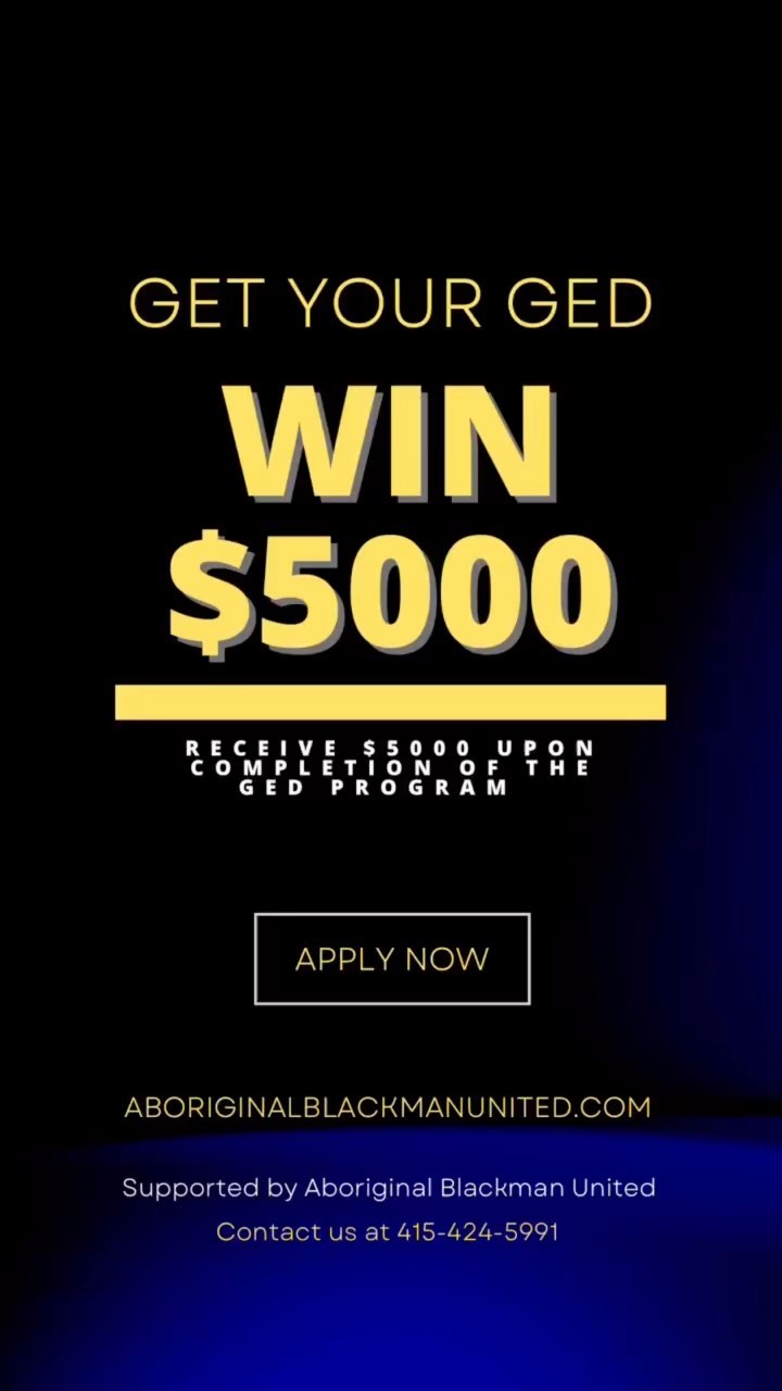 Do you live in Bayview/ Hunters Point, CA ??
•
🗣️Get your GED and win $5000!!! Message us to learn more‼️
•
#gedprogram #continuingeducation #hunterspoint #sanfranciscojobs #sanfranciscoeducation #abu #aboriginalblackmanunited #bayview #school