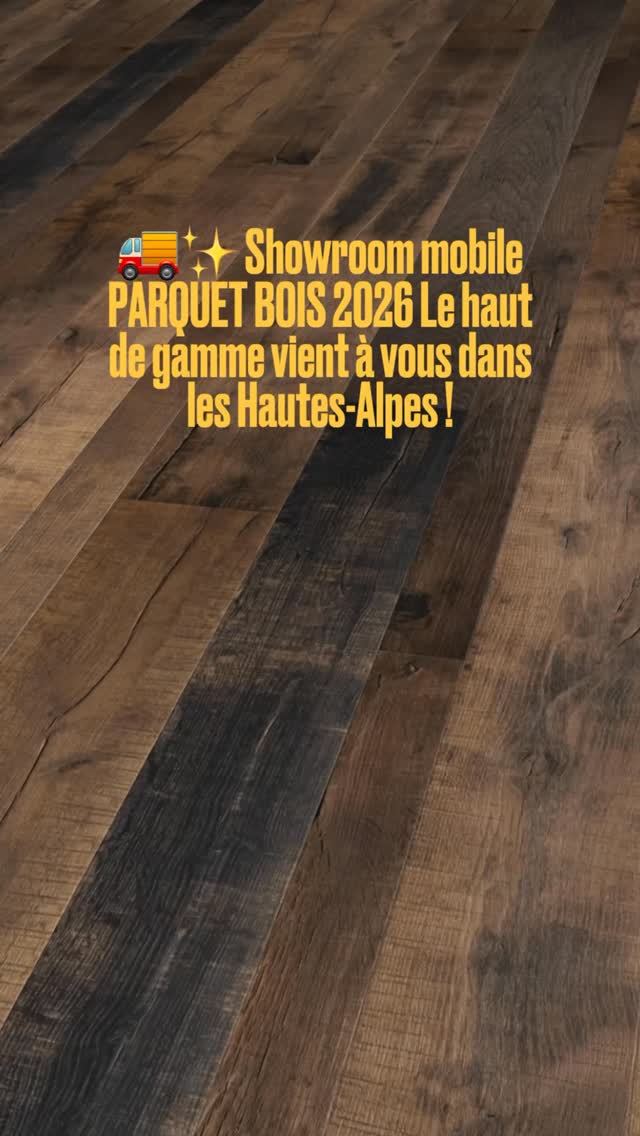 🚚✨ Showroom mobile PARQUET BOIS Le haut de gamme vient à vous dans les Hautes-Alpes !
Toucher, observer et comparer les plus beaux parquets du marché… directement chez vous, à la lumière naturelle de votre intérieur, sans faire des kilomètres.
Dès février 2026, notre showroom mobile propose une sélection exclusive de parquets haut de gamme :
• Chêne massif et contrecollé vieilli artisanal : textures brossées profondes, nœuds marqués, aspect authentique et patiné par le temps
• Chêne fumé intense ou chêne blanchi naturel : teintes profondes ou lumineuses, finitions mates ou huilées naturelles pour un rendu ultra-contemporain
• Point de Hongrie & Bâton rompu revisités en lames extra-larges XXL : élégance intemporelle et sensation d’espace décuplée
• Finitions sur-mesure : brossé main, scié brut, vieilli à la flamme, huiles naturelles. Tout pour matcher parfaitement votre projet
Chez PARQUET BOIS aucun compromis :
qualité premium des fabricants les plus réputés, traçabilité irréprochable, durabilité exceptionnelle et surtout… l’expérience unique de choisir son parquet dans son futur environnement réel.
Particulier, architecte, maître d’œuvre, artisan ou décorateur dans les Hautes-Alpes ?
Dès février 2026, nous venons chez vous avec les plus belles références 2025-2026.
Quel est LE parquet qui vous fait rêver pour vos projets à venir ? Chêne vieilli brut, fumé élégant, chevron XXL clair… ? Dites-le-nous en commentaire ! 👇
On est prêt à échanger dès maintenant si vous avez des projets en tête.
#ParquetHautDeGamme #ShowroomMobile #ParquetBois #HautesAlpes #parquet InterieurAuthentique parquetbois ArchitectureInterieure MateriauxNaturels