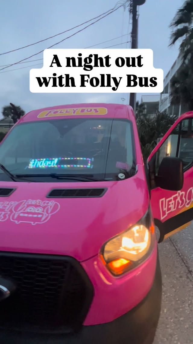 A night out with Folly Bus looks like this:
🎶 Singing at the top of your lungs
💃 Dancing before you even get to the bar
🍹 Making memories you’ll laugh about tomorrow
And the best part?
Everyone gets home safe.
No parking stress. No rideshare roulette. No DD debates.
Just good vibes, loud music, and a ride you can trust.
Folly Bus. We bring the party — and we bring you home. #follybus #follybeach #ridelocal #bestofcharleston2026 #voteforme