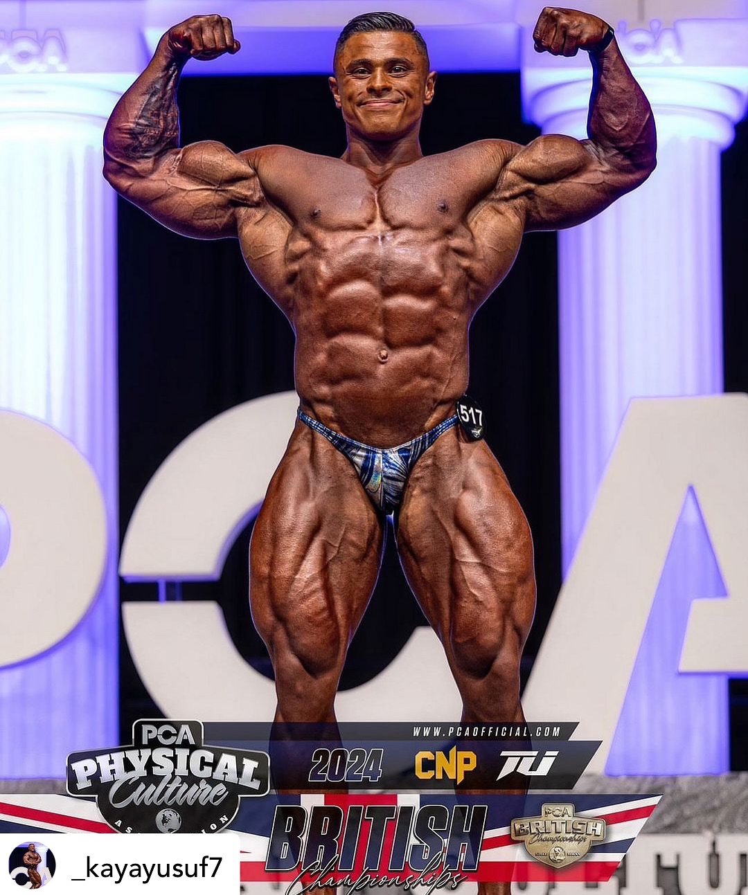 Sending out a massive congratulations to @_kayayusuf7 earning his @pca_official Pro Card this year and 2nd Place🥈 in his first Pro show! Incredible achievement and a big future in the game! Sporting the new Iron Monkey Exclusive ‘BLUE WAVE’ trunks, coming soon…. You guys might have seen these before #roadtothesandow 👀 Posted @withregram • @_kayayusuf7 @pca_official British championships 🇬🇧🏆
📸: @showshoots
Team : @dynutrition use code “KAYA10”
Want to be coached by me on achieving your dream physique ? Send me a DM or click the “online coaching” link 🔗 in my bio to book in a consultation call 📞 to discuss your goals 📈