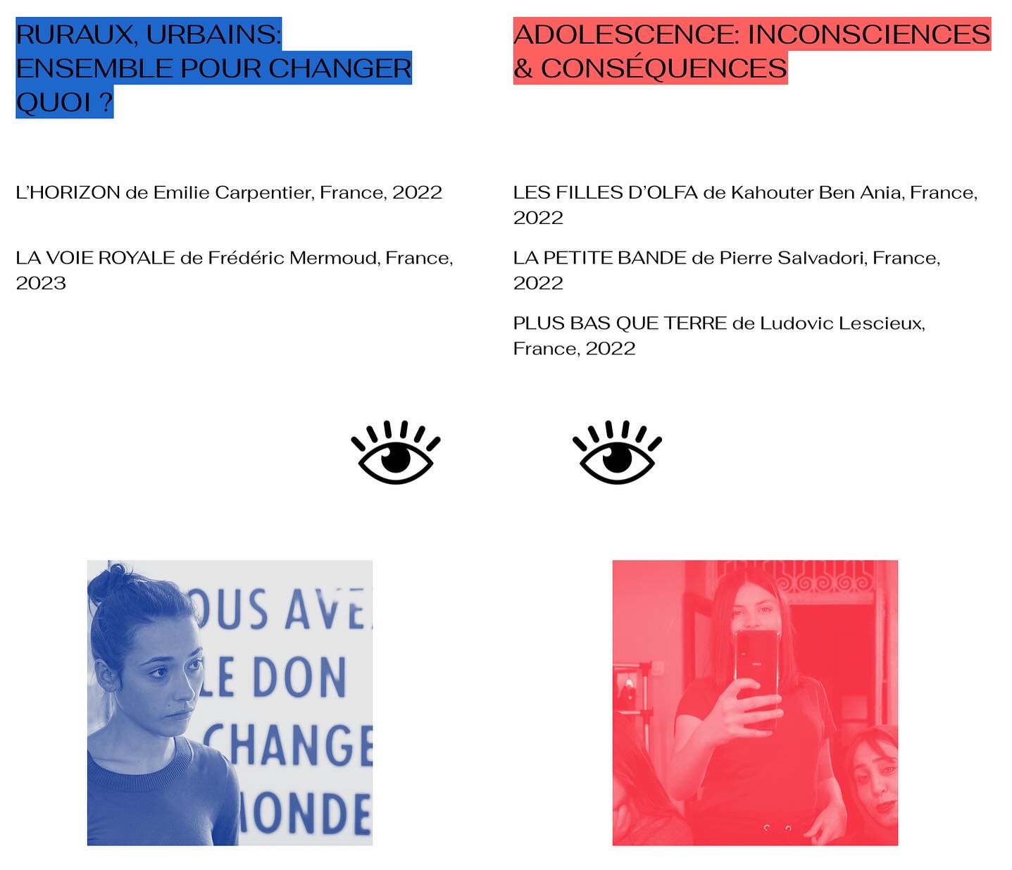 Découvrez le programme de la 19ème édition du Festival Les Yeux Ouverts sur la diversité. #LYO #Imagein #cinema #education #festival