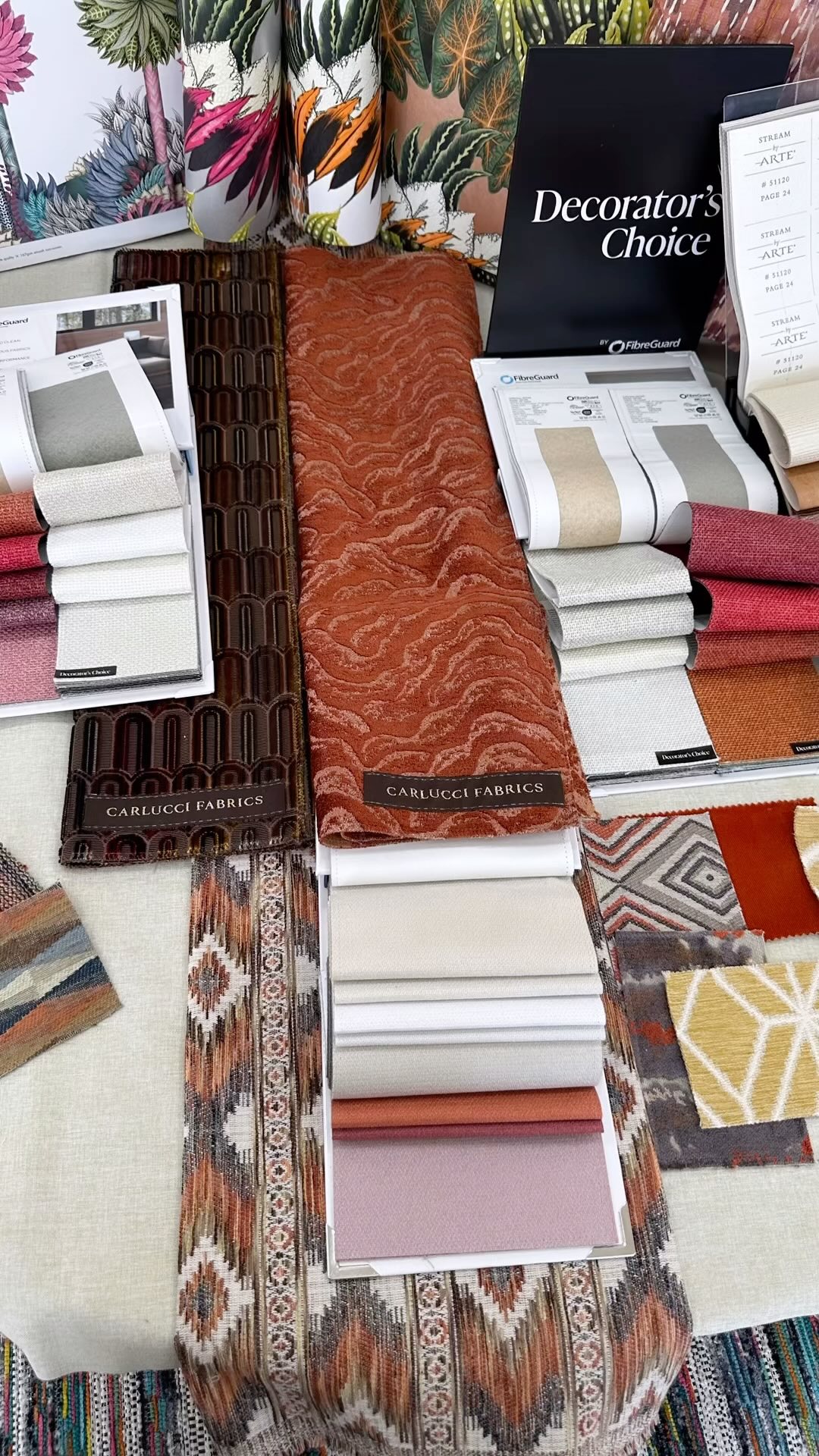 Decorators choice and Fibreguard by @homefabricssa The future of furnishing fabric is bright and resilient in every . Ask us about the latest fabrics available from @Fibreguard for your home or workplace. Also seen here is the sumptuous imported collection from @carluccibyjabanstoetz
