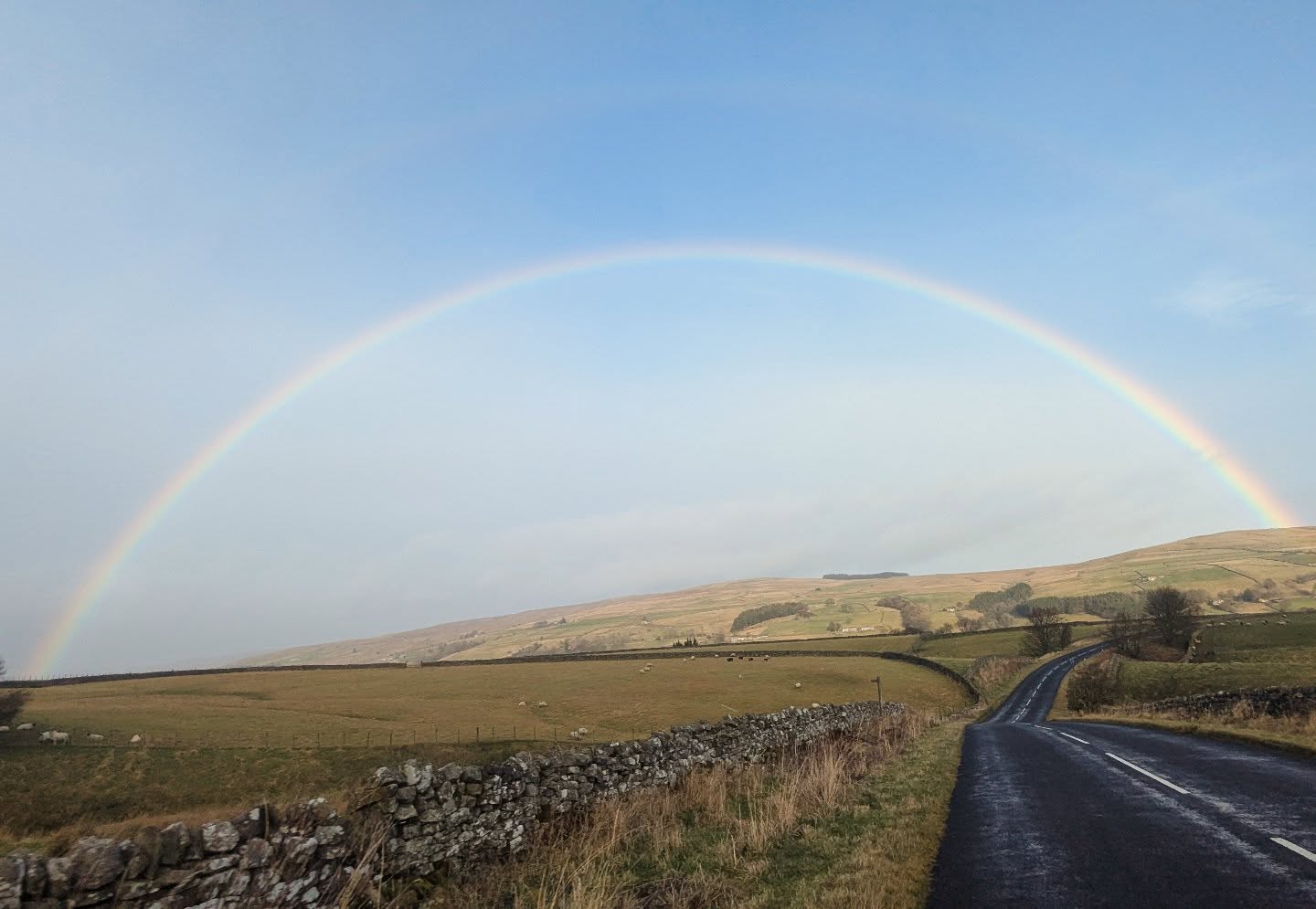 The drive to Cronkley from High Force Waterfall is pretty stunning with empty roads and far reaching views for across the North Pennines National Landscape. We were recently treated to the most amazing never ending rainbow which travelled with us for miles 🌈🤩
@highforcehotelwaterfall @northpenninesnl @north_pennines
#northpenninesaonb #rainbow #countydurham #holidaylet #holidaycottage #daytrips