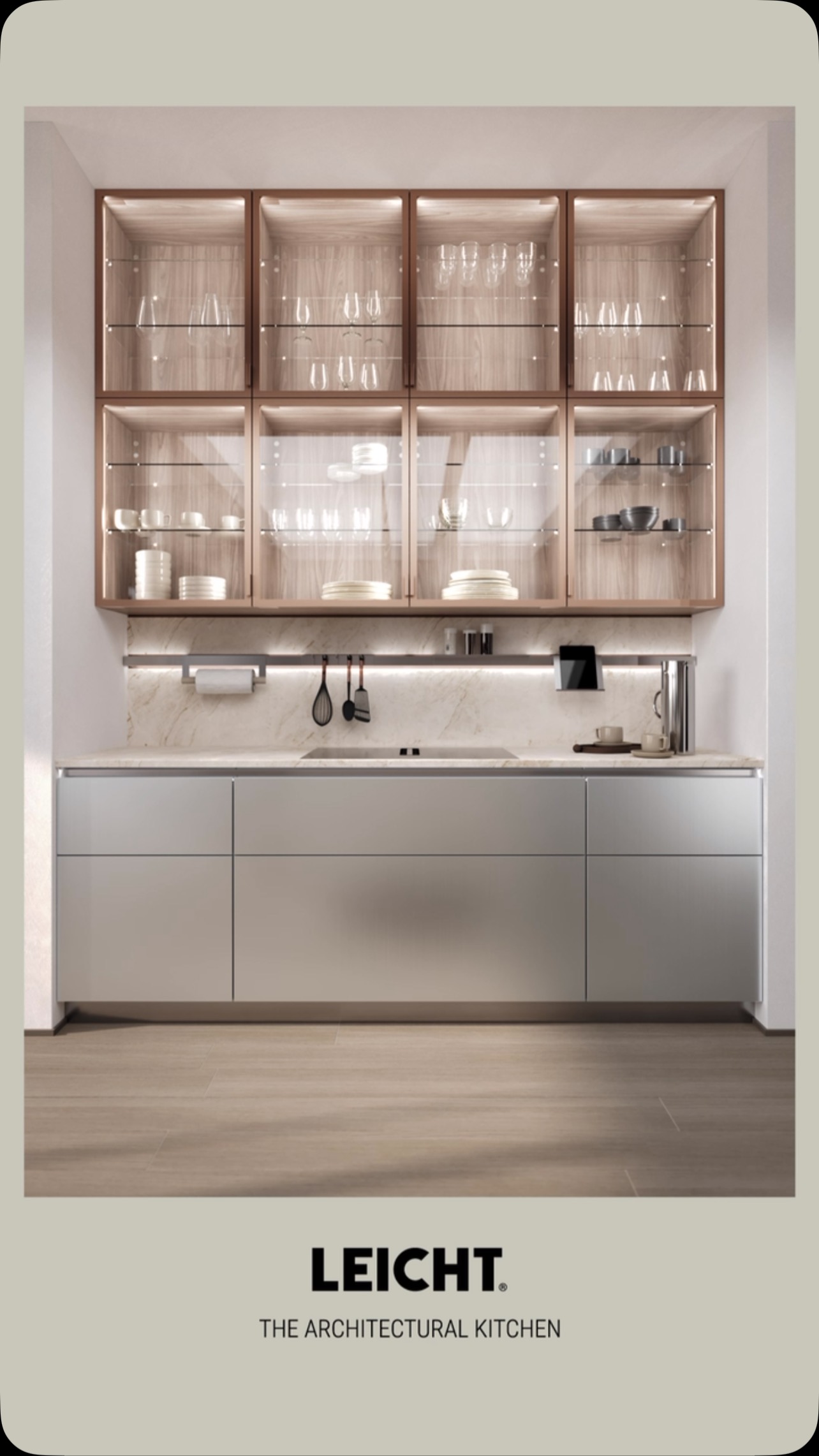 Subtle. Sophisticated. Timeless. ✨ The elegance of a beige Leicht kitchen brings warmth and modern luxury to every moment. Who else loves a minimalist masterpiece? 🤍🍽️ #LeichtKitchen #TimelessDesign #ModernElegance