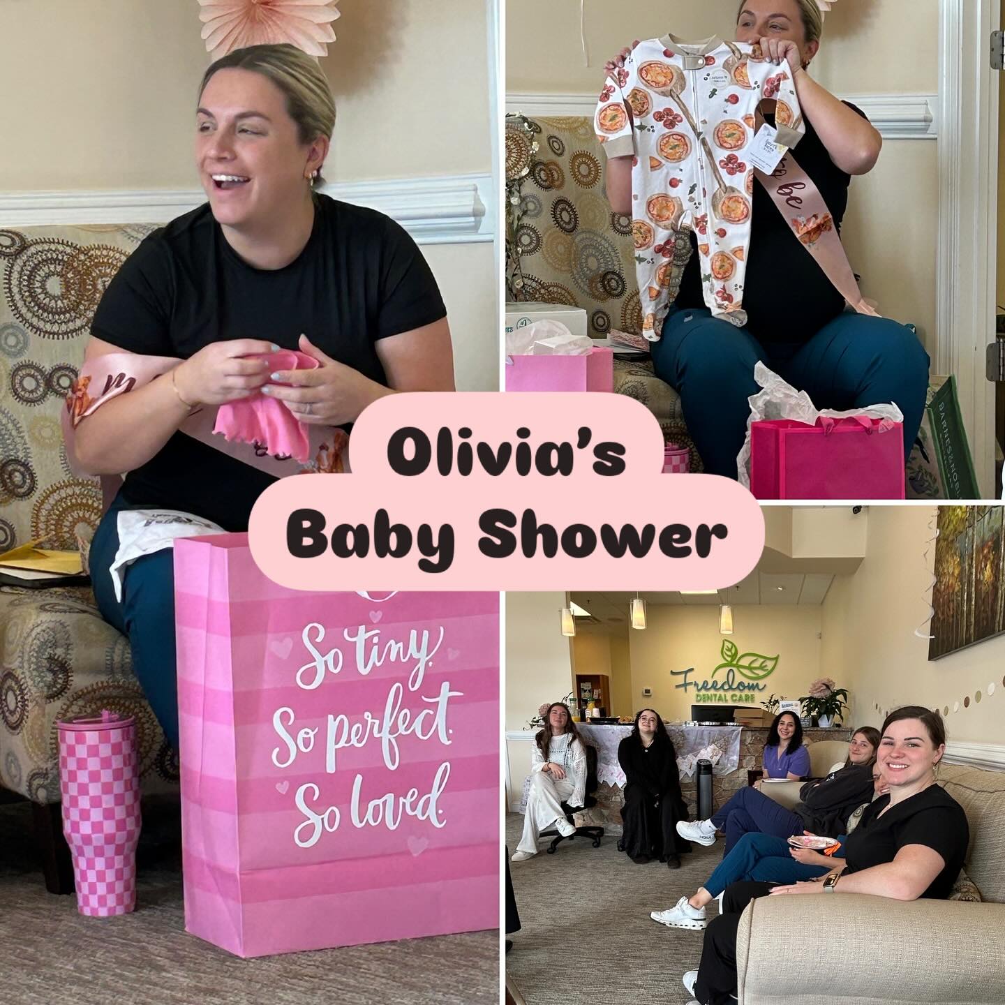 The countdown is on to welcome Baby Illiano to the world! We can’t wait to meet her, CONGRATULATIONS! 🎉 #freedomdentalteam