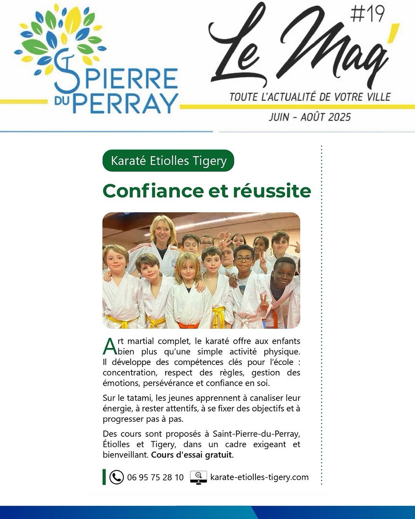 🌟 𝗖𝗼𝗻𝗳𝗶𝗮𝗻𝗰𝗲, 𝗺𝗼𝘁𝗶𝘃𝗮𝘁𝗶𝗼𝗻 𝗲𝘁 𝘁𝗿𝗮𝗻𝘀𝗺𝗶𝘀𝘀𝗶𝗼𝗻 : 𝘂𝗻 𝗺ê𝗺𝗲 𝗳𝗶𝗹 𝗿𝗼𝘂𝗴𝗲, 𝗱𝗲𝘂𝘅 𝗺é𝘁𝗶𝗲𝗿𝘀 𝗽𝗮𝘀𝘀𝗶𝗼𝗻 🌟
Je suis très fière de figurer dans le dernier numéro du 𝘔𝘢𝘨’ 𝘥𝘦 𝘚𝘢𝘪𝘯𝘵-𝘗𝘪𝘦𝘳𝘳𝘦-𝘥𝘶-𝘗𝘦𝘳𝘳𝘢𝘺, aux côtés de mes jeunes élèves de karaté 🥋
Un bel hommage à mon engagement au sein du club depuis de nombreuses années.
👉 Mais derrière cette photo, il y a bien plus qu’un simple cours de karaté.
Depuis toujours,𝗷’𝗮𝗰𝗰𝗼𝗺𝗽𝗮𝗴𝗻𝗲 𝗹𝗲𝘀 𝗷𝗲𝘂𝗻𝗲𝘀 (𝗲𝘁 𝗹𝗲𝘀 𝗺𝗼𝗶𝗻𝘀 𝗷𝗲𝘂𝗻𝗲𝘀 !) 𝗱𝗮𝗻𝘀 𝗹𝗲 𝗱é𝘃𝗲𝗹𝗼𝗽𝗽𝗲𝗺𝗲𝗻𝘁 𝗱𝗲 𝗹𝗮 𝗰𝗼𝗻𝗳𝗶𝗮𝗻𝗰𝗲 𝗲𝗻 𝘀𝗼𝗶, 𝗱𝗲 𝗹’𝗲𝘀𝘁𝗶𝗺𝗲 𝗽𝗲𝗿𝘀𝗼𝗻𝗻𝗲𝗹𝗹𝗲 𝗲𝘁 𝗱𝗲 𝗹𝗮 𝗺𝗼𝘁𝗶𝘃𝗮𝘁𝗶𝗼𝗻, que ce soit :
🔹 Sur les tatamis, en tant que 𝗽𝗿𝗼𝗳𝗲𝘀𝘀𝗲𝘂𝗿𝗲 𝗱𝗲 𝗸𝗮𝗿𝗮𝘁é pour enfants, ados et adultes,
🔹 Ou en dehors, en tant 𝗰𝗼𝗮𝗰𝗵 𝘀𝗽é𝗰𝗶𝗮𝗹𝗶𝘀é𝗲 𝗱𝗮𝗻𝘀 𝗹𝗮 𝗺𝗼𝘁𝗶𝘃𝗮𝘁𝗶𝗼𝗻, 𝗹’𝗲𝘀𝘁𝗶𝗺𝗲 𝗱𝗲 𝘀𝗼𝗶 𝗲𝘁 𝗹𝗮 𝗰𝗼𝗻𝗳𝗶𝗮𝗻𝗰𝗲 auprès des adolescents comme des adultes.
🎯 Deux activités qui se complètent parfaitement et qui reposent sur des valeurs communes : 𝗽𝗲𝗿𝘀é𝘃é𝗿𝗮𝗻𝗰𝗲, 𝗿𝗲𝘀𝗽𝗲𝗰𝘁, 𝗽𝗿𝗼𝗴𝗿𝗲𝘀𝘀𝗶𝗼𝗻, é𝗰𝗼𝘂𝘁𝗲 𝗲𝘁 𝗱é𝗽𝗮𝘀𝘀𝗲𝗺𝗲𝗻𝘁 𝗱𝗲 𝘀𝗼𝗶.
📣 Très heureuse de continuer cette aventure à la rentrée, avec toujours autant d’énergie et d’envie de transmettre !
📲 Vous souhaitez en savoir plus sur mes accompagnements ou formations ? Parlons-en !
Merci @villedesaintpierreduperray pour cet article.
#Karaté #Coaching #ConfianceEnSoi #DéveloppementPersonnel #ÉducationPositive #Motivation #KaratéÉtiollesTigery #SaintPierreDuPerray #CoachAdos #CoachAdultes #Transmission #ValeursDuSport#CoachingJeunes #ProfesseurKaraté #OrganismeDeFormation #Motivation #ConfianceEnSoi #ÉducationPositive #SaintPierreDuPerray #Tigery #KaratéEtDéveloppementPersonnel