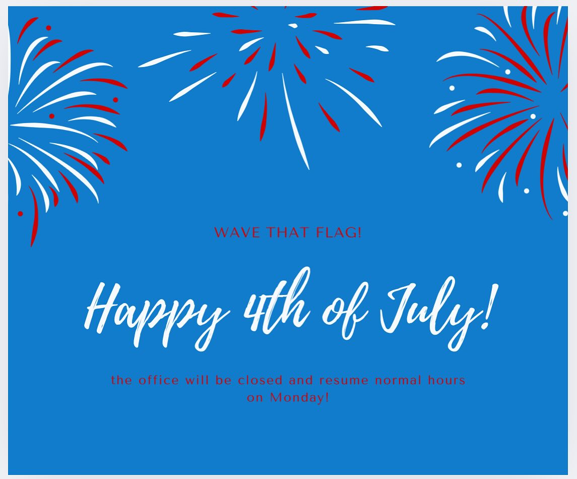 🎆✨ Happy Fourth of July! ✨🎆
Our office will be **closed today, July 4th**, so we can enjoy the holiday with family and friends. We will resume normal hours tomorrow.
Wishing everyone a safe and joyful Independence Day! 🇺🇸❤️🤍💙
#FourthOfJuly #IndependenceDay #DoylestownPA #SupportLocal #CommunityFirst #HolidayHours #ClosedForTheHoliday #CelebrateAmerica #chalfontpa