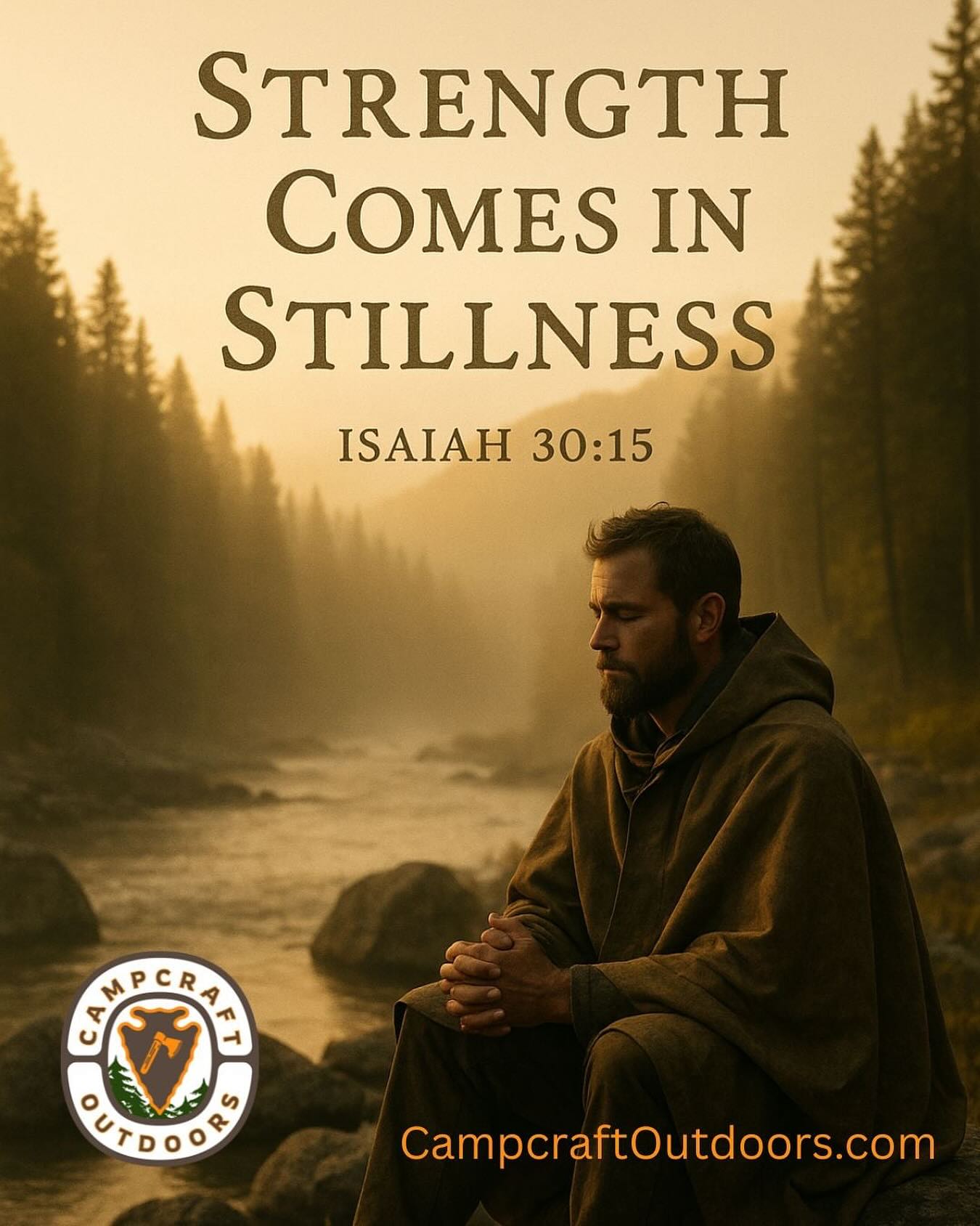 Strength Comes in Stillness: Survival isn’t always about action, sometimes it’s knowing when to wait.
📖 Isaiah 30:15 – “In quietness and trust is your strength…”
Sometimes it’s okay to let stillness be your strategy.
#campcraftoutdoors #wildatheart #wildgod