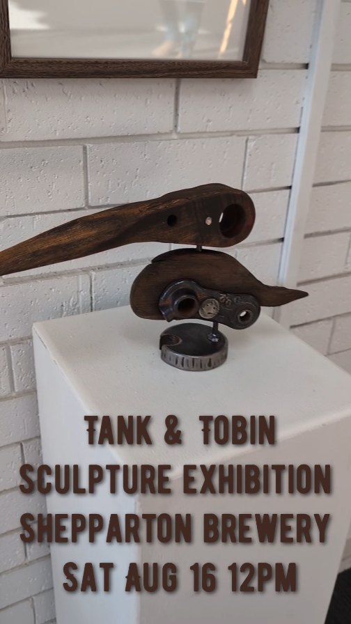 Come along to our Sculpture show at the @sheppartonbrewery Saturday August 16 12pm-3pm and check out our latest creations!
You can, we can, pelican! ๐