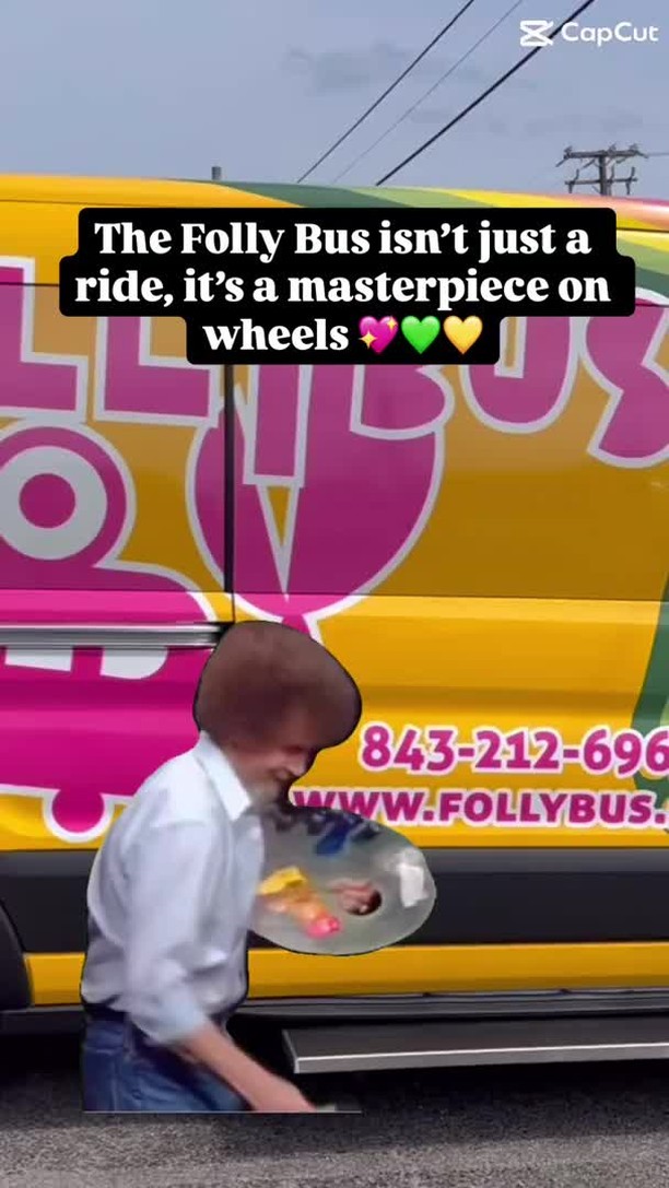 Why blend in when you can stand out?! 🎨 Come aboard the Folly Bus and let's slay in these streets together—bonus points for matching outfits! 🤩 #StylishRides #FollyBus #GetOnBoard #FollyBeach