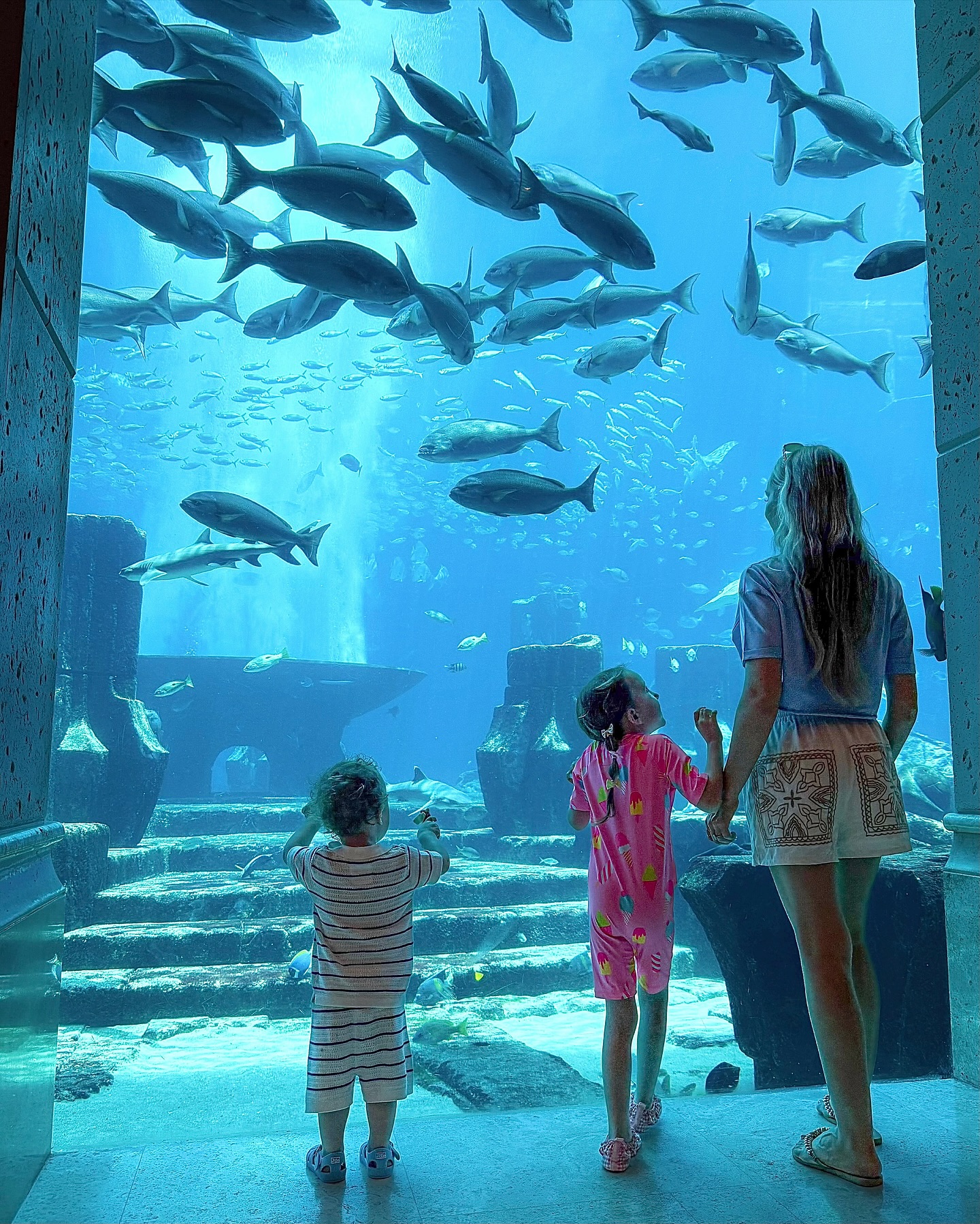 There’s something so special about moments like this… watching their faces light up as they stand in front of an underwater world, completely mesmerised by the magic of travel and new experiences 🤍
From aquariums in our hotel to watching the planes take off and land from the airport lounge, it’s not always the big ‘bucket-list’ moments that stay with me the most, but the little ones in between. Moments like in both of the photos with little hands pressed to the glass, hearts full of excitement, the children make our adventures feel so much more magical.
Let’s be honest, travel with kids isn’t always easy (we’ve all had the meltdowns and the snack emergencies 😅), but these moments remind me exactly why we do it. Their curiosity, their wonder, the way they see the world with wide-eyed excitement. It really is priceless.
That’s why travel is so important to us as a family… showing our kids the world and teaching them that adventure is out there if you’re brave enough to chase it.
Do you remember your first airport memory? Or the moment travel first felt magical to you? ✨ I’d love to hear your oldest memories!
Here’s to early mornings, new horizons, and raising little explorers who find joy in the journey. 🤍
👉🏻 Follow @sammylouluxe for more luxury escapes, family adventures, travel inspo & travel tips 🤍🤍🤍
#familytravels #familytravelblog #familytraveltribe #familytravelblogger