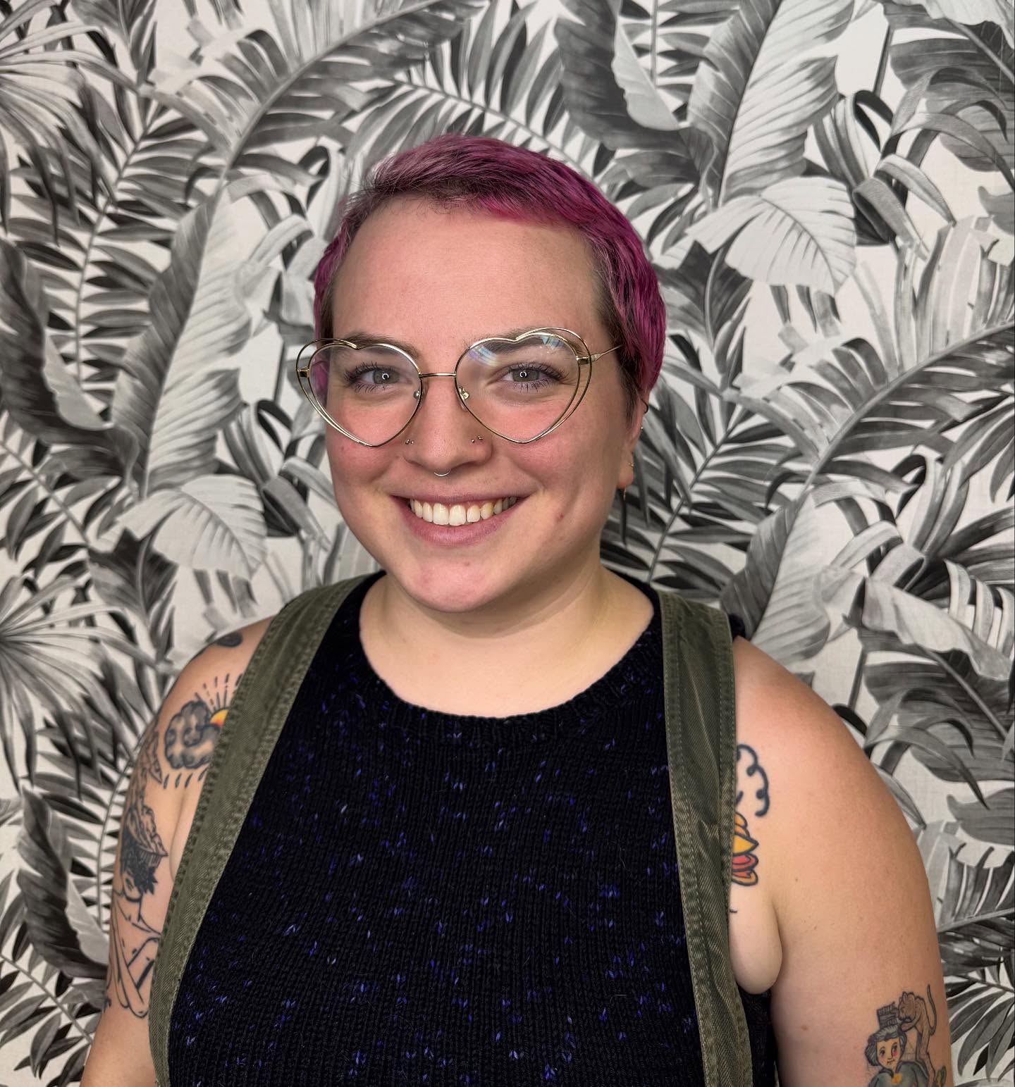 We are so excited to introduce Iz!!
Hi! I’m Iz. I started at Station8 at the beginning of September, but I have been doing hair for the past 6ish years. My spouse and I recently moved to the Boston area after spending 7 years in Pittsburgh so my spouse could start grad school at Emerson. Prior to moving I had my own studio in the Bloomfield neighborhood of Pittsburgh where I specialized in vivid color and gender-affirming haircare. I’m so excited to be working in a salon environment with such a wonderful and welcoming team!
Outside of work you can probably catch me hanging out with my spouse, Sam, and our small zoo (we have a dog, a cat, and a rabbit!), working on a knitting project (I usually have two or three on the needles), or exploring our new neighborhood. If you have any recommendations for restaurants or fun things to do around Boston, please let me know at your next appointment!
#bostonhairsalon #bostonhairstylist #bostonvivids #bostonvividsspecialist #bostonvividhair #bostonqueer #bostonqueerhair #genderaffirminghaircuts #jamaicaplain #jamaicaplainma #jplocalfirst #bostonsmallbusiness