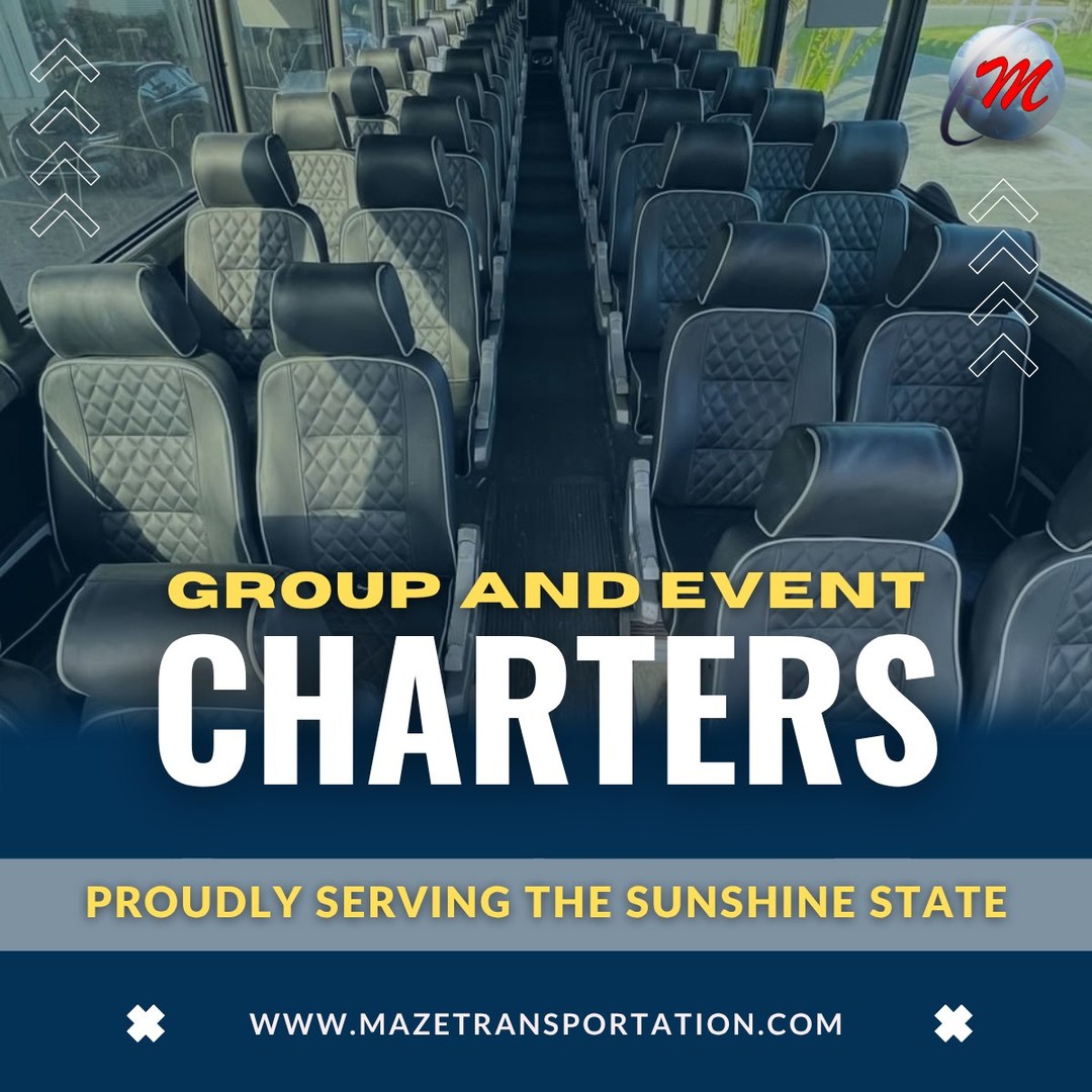 Planning a group trip or special event? Maze Transportation makes it simple and stress-free. Ride in comfort, enjoy professional service, and let us handle the travel so you can focus on the memories. Proudly serving the Sunshine State with reliable group and event charters. Get your free quote today at www.mazetransportation.com
ā¢
#GroupTravel #FloridaEvents #CharterBus #TravelMadeEasy #FloridaLife #EventTransportation #RideTogether #BusCharter #FloridaTravel #TravelWithMaze