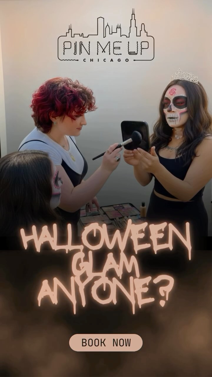 It’s that time again 👻
Get your on-location or in-salon Halloween hair + makeup done by Chicago’s best!
From spooky-chic to glam-ghoul, our artists create hauntingly flawless looks right where you are. 💋
DM “HALLOWEEN” or click the link in bio to reserve your look!