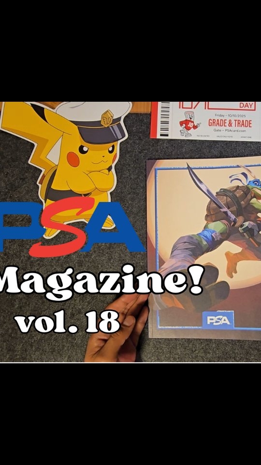 Unboxing **PSA Magazine Vol. 18**, and this issue is a crossover dream!
The cover features **Leonardo** from **Teenage Mutant Ninja Turtles**, bringing that bold, nostalgic energy—and inside, we’ve got some 🔥 articles on **MEGA Pokémon** that every collector should check out.
📰 What’s inside:
• TMNT-themed features with Leonardo front and center
• Exclusive insights into MEGA Pokémon cards and grading trends
• No promo card this time, but the content is stacked!
Whether you're a fan of retro heroes or chasing MEGA hits, this issue blends pop culture and TCG passion perfectly.
💬 What did you think of the TMNT x Pokémon crossover vibe?
📲 Like, subscribe, and stay tuned—more PSA Magazine unboxings coming soon!
#PSAMagazine #LeonardoTMNT #TeenageMutantNinjaTurtles #MEGAPokemon #PokemonTCG #CollectorsWatch #TCGCommunity #HitsOnly #PokemonUnboxing #GradingJourney