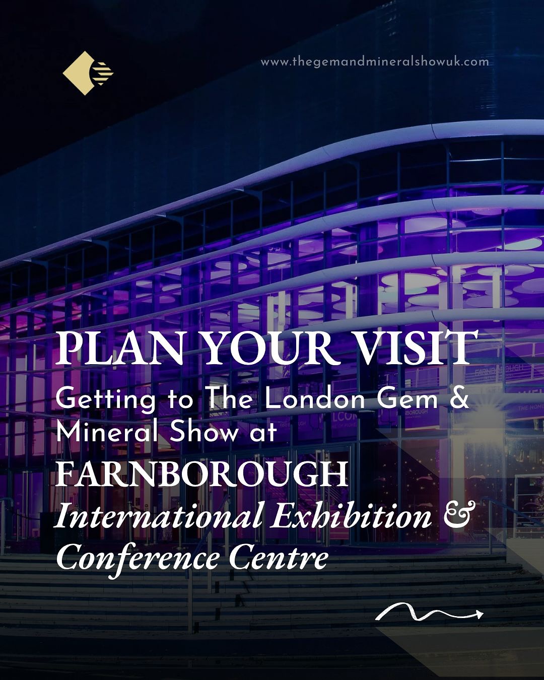 💎 Everything you need to know about the London gem & mineral show! 💎
Get ready for your ultimate #gemandmineralshow adventure this November! We’ve got all the information to make your visit seamless.
🗓️ when: Saturday 22nd & Sunday 23rd November 2025 📍 where: Farnborough International Exhibition & Conference Centre, Gate F, Hall 1, Farnborough GU14 6TQ.
getting here:
Ample free parking for up to 3,500 cars! Please ignore satnavs near the venue and follow the yellow event signage.
Easily accessible! It’s just 35 minutes by train from London Waterloo, 30 minutes from Heathrow, and 50 minutes from Gatwick by car via the M3.
Only assistance dogs are permitted inside.
what to bring:
Comfy footwear! You’ll be doing lots of exploring.
A strong, sturdy bag for all your new #crystals and goodies!
If you’re joining a Calm Corner workshop, please bring your own yoga mat.
fuel your adventure: Our indoor catering village offers a wide selection of food and drink options for all dietary requirements. From light snacks to something more substantial, there’s something for everyone!
don’t miss:
The talks: Included with your entry ticket! Arrive 5 minutes early; seating is first-come, first-served.
The workshops: Hands-on sessions with experts. Pre-book any paid workshops to guarantee your spot!
important: Please download your tickets in advance to avoid delays due to possible poor signal on the day. Your ticket ready means seamless entry!
We can’t wait to see you there for an incredible weekend at #farnborough!