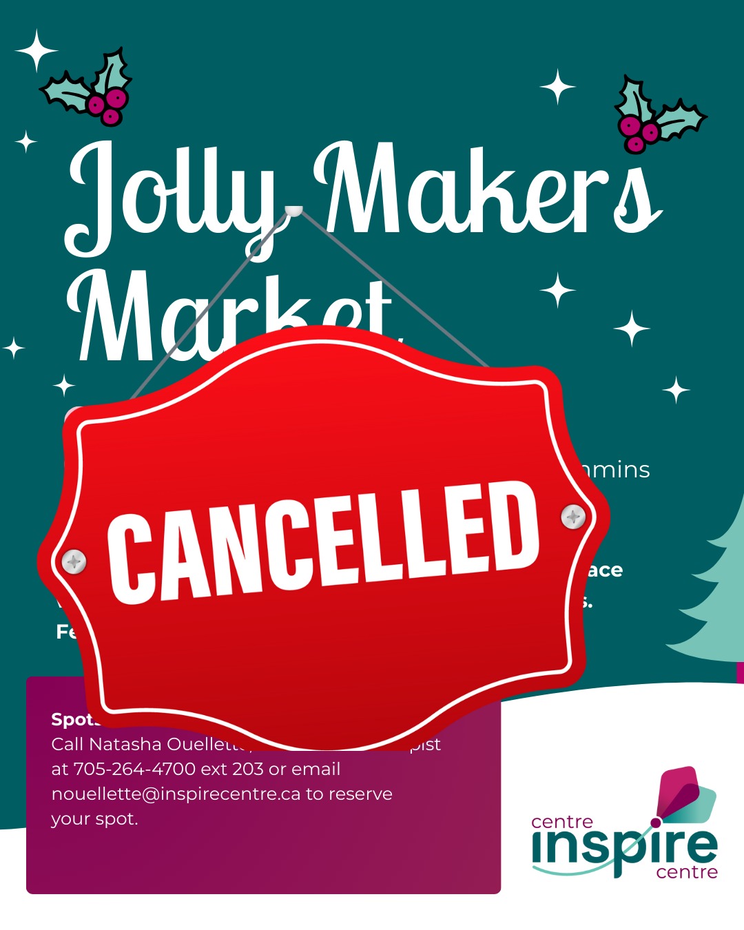 Inspire Centre - Child & Youth Development 33 EVENT CANCELLED DUE TO WEATHER CONDITIONS!