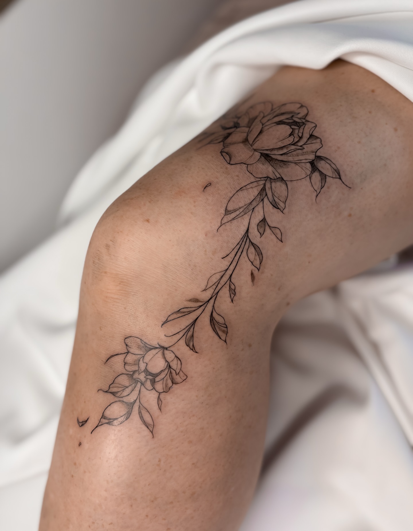 I wanted to tattoo that piece for so so long 🩷 and I love the result! 🌷
#floralpiece #kneetattoo #peonytattoo #peonypiece #floraltattoo