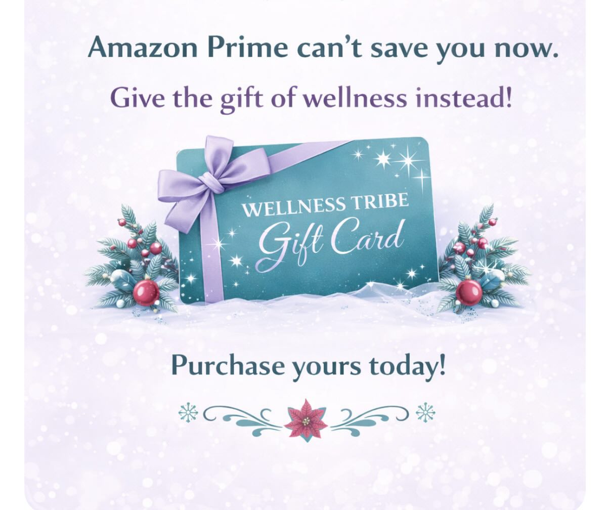 Give them something they actually need — rest, relaxation, and self-care.
Wellness Tribe, LLC gift cards are the perfect last-minute gift ✨
https://www.vagaro.com/wellnesstribellc/gift-certificates
#GiftOfWellness #LastMinuteGifts #SelfCareSeason #SupportLocal #WellnessOverThings