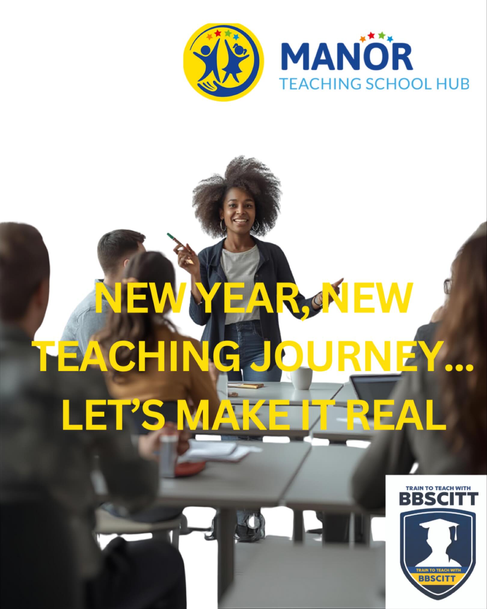 New year, new career goals? 🌱
Train to teach, inspire young minds, and make a real difference.
📍 Based @ Manor Primary school part of @manormultiacademytrust . Interested...Get in touch with Manor Teaching School Hub let’s make it happen. @manormultiacademytrust @bb_scitt #teachertraning #inspire #careergoals #makeadifference