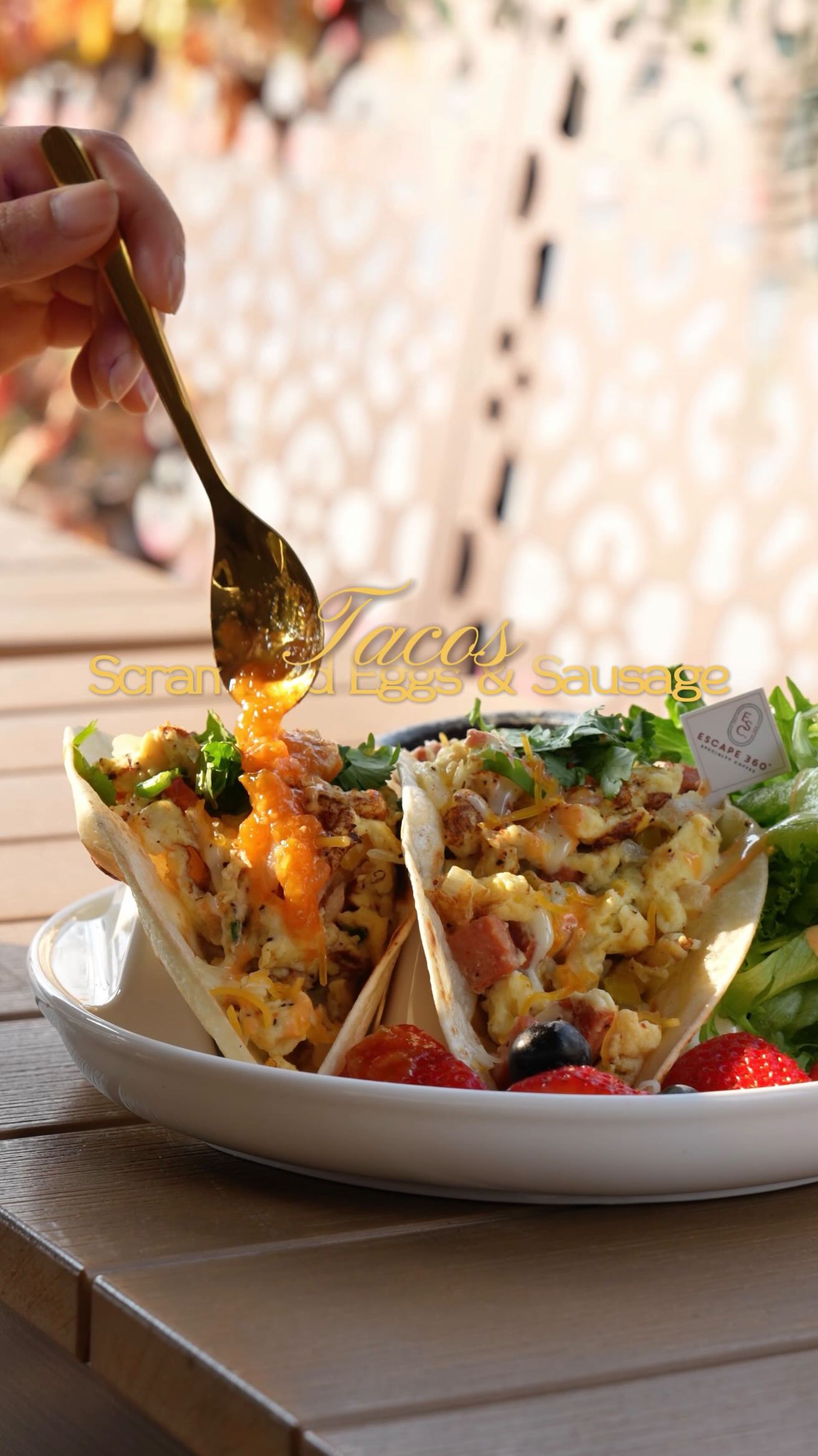 your morning escape, served fresh - Scrambled Eggs and Sausage Tacos
Soft tortillas, fluffy scrambled eggs, savory sausage, and our house garlic salsa to bring it all together! Breakfast done right, whether you’re easing into the day or fueling up for it ✨
#dfwbrunch #coffeeshop #breakfast #breakfasttacos #cafe