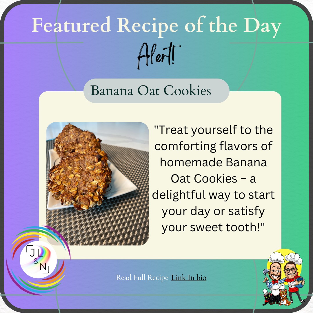 🍪 Banana Oat Cookies 🍌
Wholesome and delicious! Made with ripe bananas, almond flour, oats, and sweetened with maple syrup, these cookies are a guilt-free snack or breakfast on the go.
✨ Ready in 45 minutes!
👉 Get the recipe: https://www.jeanlucandnick.com/recipes/recipe/banana-oat-cookies
#HealthySnacks #BananaLove #OatCookies