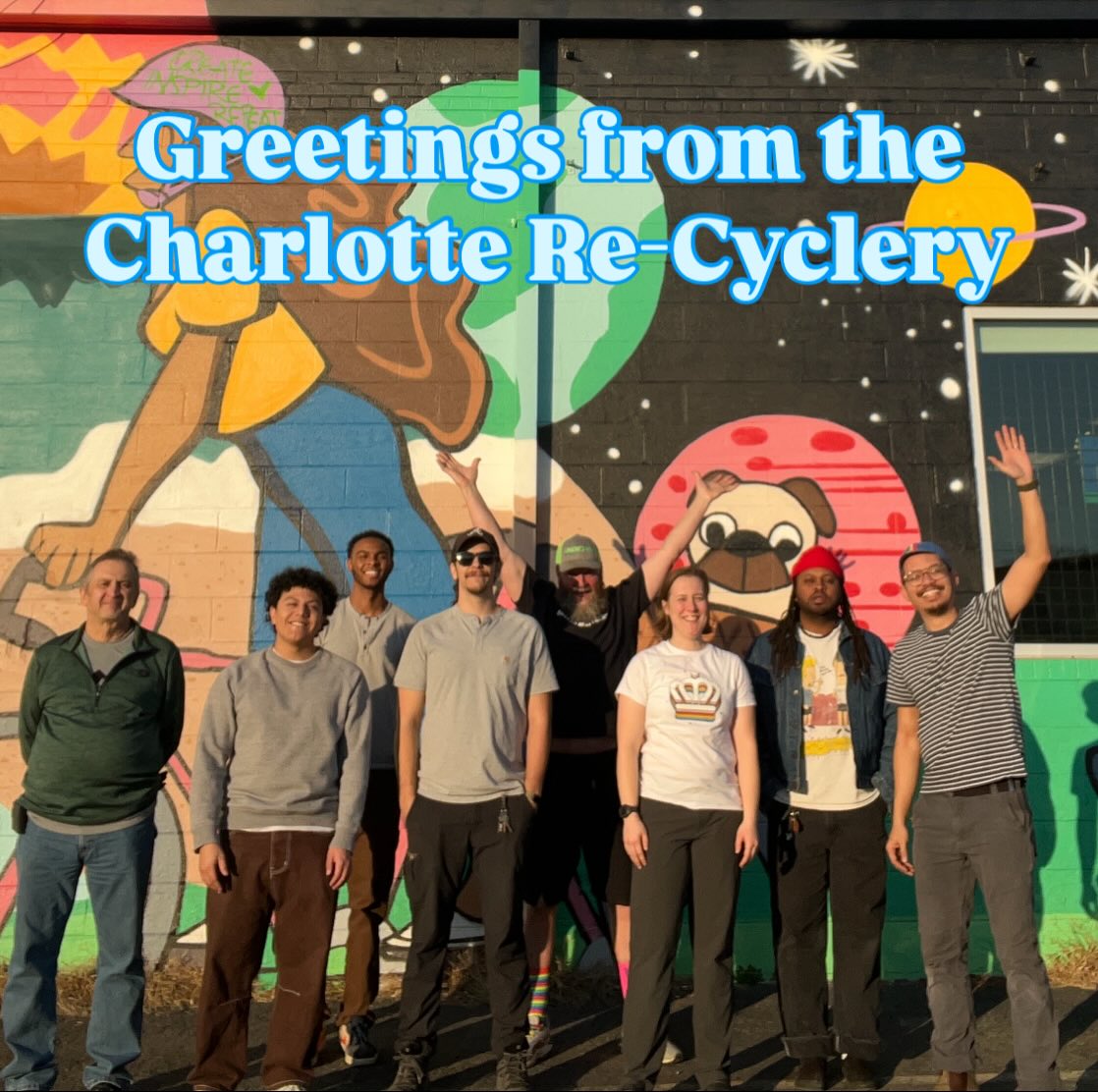 Greetings 2026! I know it’s felt like we’ve been out in the desert somewhere so thanks your patience as we reflected, connected and lined up for a great Trips For Kids Charlotte / Charlotte Re-Cyclery season this year!
Dreams and visions start with the people. Stay tuned for some awesome programs and community events coming up in the year.
See y’all soon :)
PS - thanks Jared for showing some love for Dot Dot!