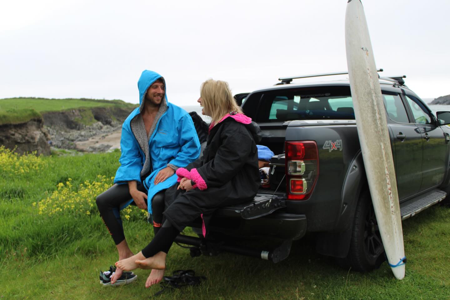 I bet they’re talking about how comfy and cosy SaltRobes are….who could blame them? 🫶