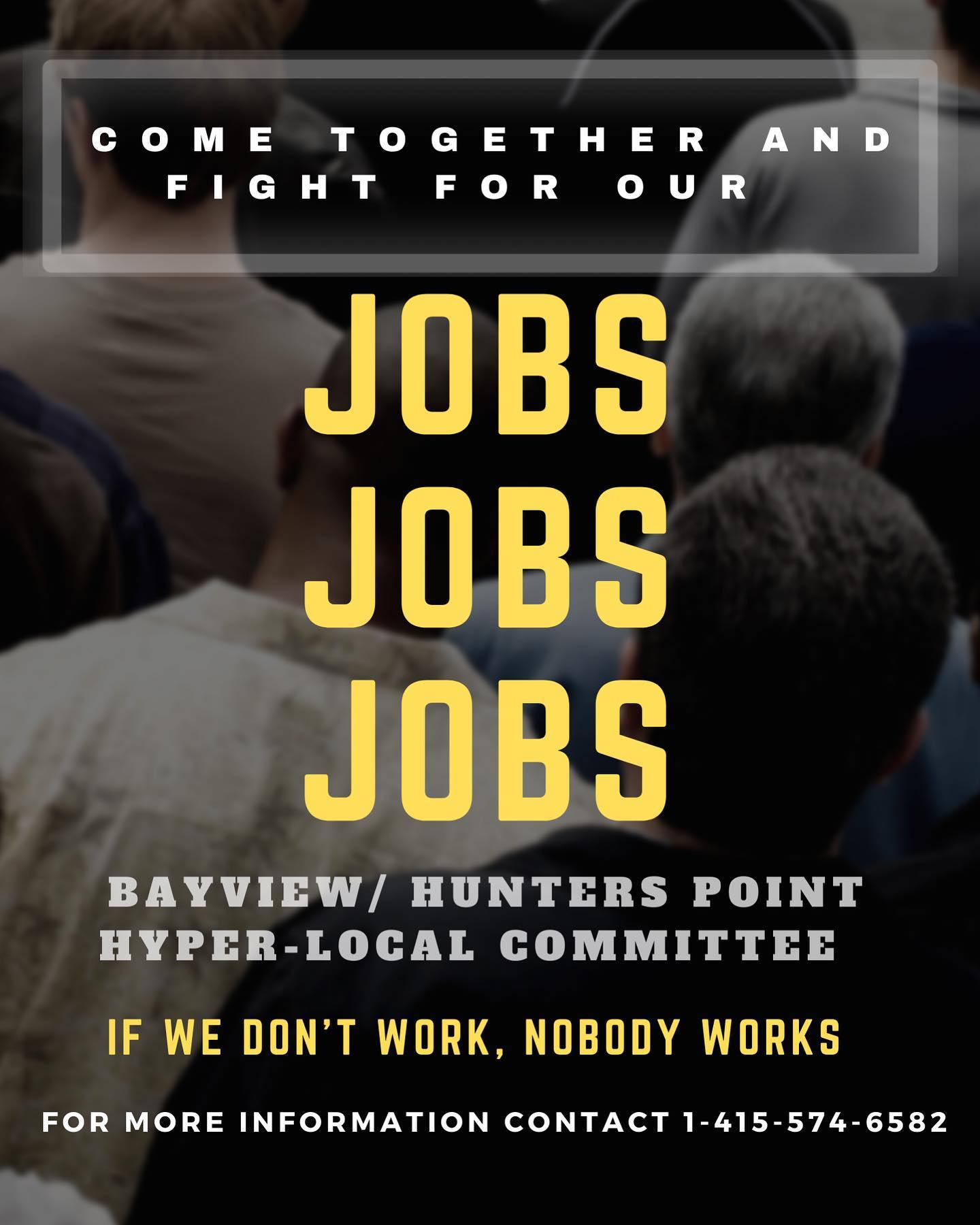 Jobs, jobs, jobs! We won't style for the run around.
NEVER AGAIN, NEVER AGAIN‼️
If we don't work, nobody works!!!