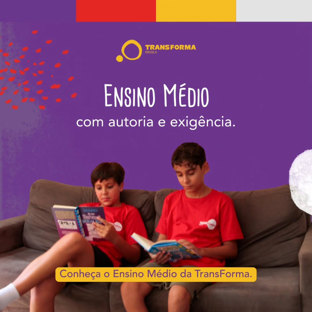 Nosso Ensino Médio é autoral, investigativo e exigente.
Aqui, projeto de vida caminha junto com aprofundamento acadêmico, responsabilidade e autonomia.
Formamos jovens preparados para o mundo real, com pensamento crítico e base sólida.
#TransFormaEscola #educaçãointegral #escolanorecreio #escolaparticular #ensinomedio