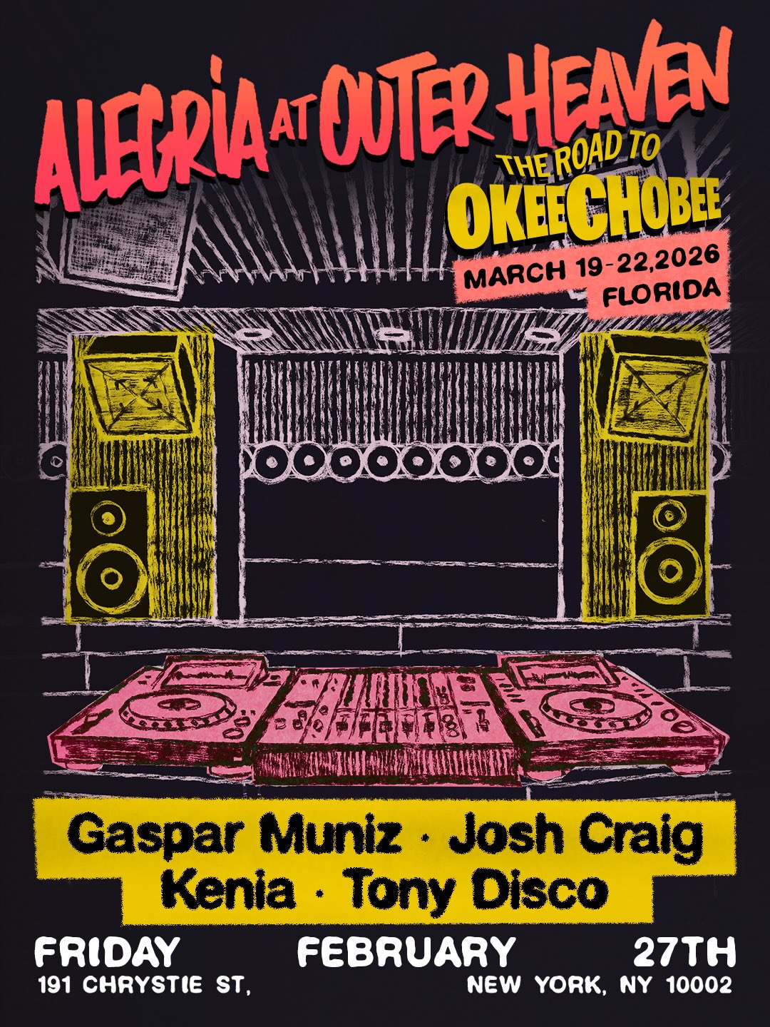 Third year heading to Okeechobee, and we couldn’t be happier to announce the lineup for our first pop-up of the year in NYC. A city that welcomed us with open arms five years ago 🤍 Catch us at @outerheaven.nyc on Feb 27 & @okeechobeefest on Saturday, March 21st, at the Tea Lounge from 2–8 PM ☀️Tickets available through the website 🎫