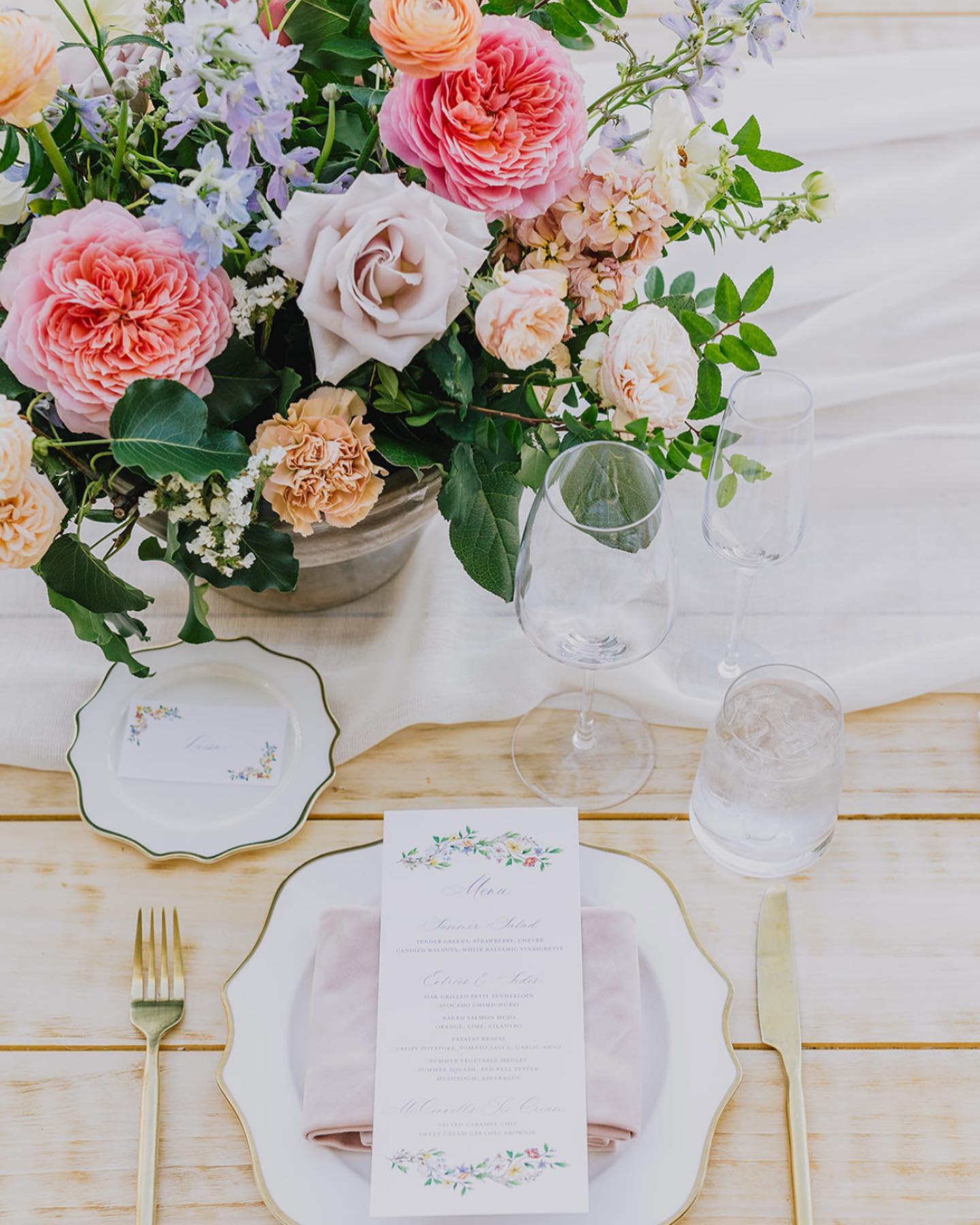 Sweet place settings 💕
Design + Planning @brookenicoleevents
Photography @jakeandneciaphoto
Videography @oakandhoneyfilms
Bartending @copperandcrystal
Beauty @thequeensbees
Catering @trumpetvinecatering
Cake @justbakedslo
Ice Cream @mcconnellsicecreams
Entertainment @epicentertainmentslo @fiddlerblick
Florals @brookeedelmanfloral
Lighting @kramerevents
Linen @bbjlatavola
Signage + Paper Goods @feteandquill
Rentals @allaboutevents
Specialty Rentals @embellishvintagerentals
Transportation @slosaferide
Venue @lomamariaca
#timelesswedding #romanticweddingflowers #springweddingflowers #beachwedding #bridalbouquet #elegantbridalbouquet #neutralweddingcolors #weddingflowers #centralcoastwedding #californiawedding #beachwedding #springwedding #flowers #luxurywedding #luxuryweddingflowers #centerpiecesforweddings #coralweddingflowers #peaches #peachweddingflowers #citruswedding #ranunculus #gardenroses #circleweddingarch #weddingceremony #weddingarch