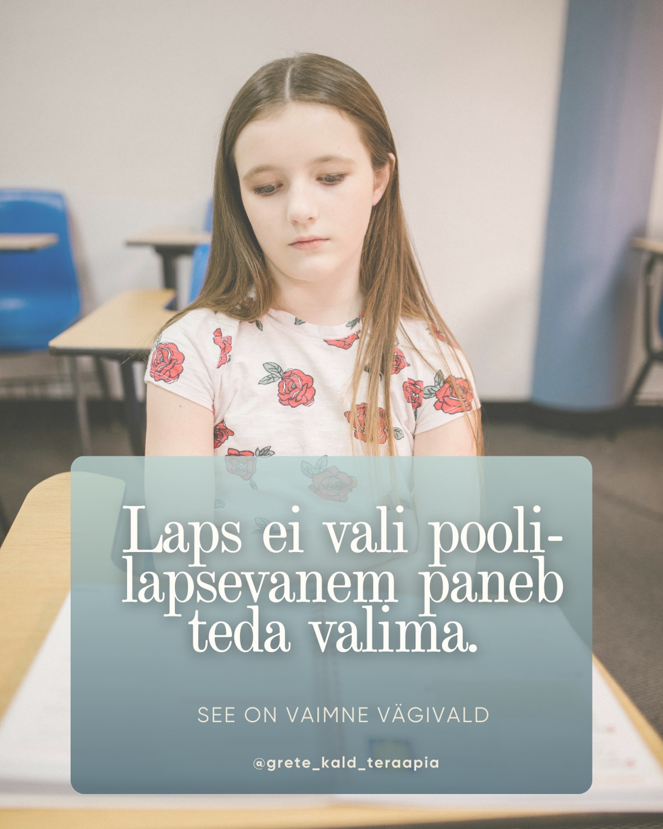 Kui lapsele antakse näiline vabadus „ise otsustada“, aga otsus sünnib hirmu, süütunde, vaikse surve ja peene manipulatsiooni all – siis see ei ole lapse tahe.
See on tahtlik võõrandamine.
Lapsevanem, kes:
– võitleb kohtus 50/50 eest,
– aga samal ajal eelistab, et last hoiaks sugulane, naaber või kolmas isik,
– peaasi, et teine vanem ei oleks lapsega,
…ei tegutse lapse huvides.
Ta kasutab last kontrollivahendina, et jätkata võimu teise vanema üle.
See ei ole koostöö.
See ei ole „lapse parim huvi“.
See on vaimne vägivald.
Laps maksab selle eest oma närvisüsteemi, turvatunde ja identiteediga.
Trauma ei teki ainult karjumisest või löömisest.
Trauma tekib ka siis, kui laps pannakse vastutama täiskasvanu emotsioonide ja konfliktide eest.
👉 Laps ei tohi olla relv.
👉 Laps ei tohi olla tõend.
👉 Laps ei tohi olla vahend.
#tahtlikvõõrandamine #vaimnevägivald #kontroll
#postseparationabuse #coercivecontrol