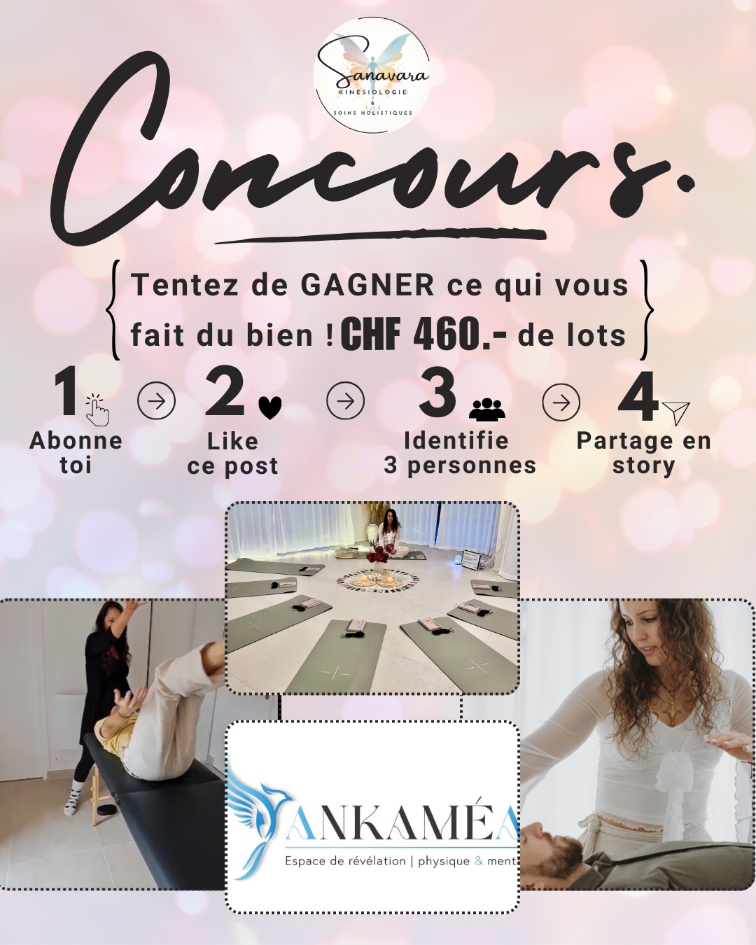 ✨ CONCOURS pour vous dire merci 💛 ✨
Parce que la gratitude se partage 💛
Parce que j’ai envie de dire merci à la Vie 💛, aux personnes qui m’ont fait confiance en 2025, merci à celles et ceux qui ont osés se rencontrer avec authenticité et sincérité 🌟 à toutes celles et ceux qui ont osés créer du changement 🌟🌱🌸
Merci à vos partages et au bouche à oreille qui a été incroyable 🚀 , merci à ces liens qui se sont créer 💛
En 2025 j’ai reçu autant que j’ai donné 💛
2026 commence intensément 🌪️🌟 alors je souhaite vous offrir quelque chose qui fais du bien à tous les niveaux 💛 un cadeau 🎁 qui n’a en réalité pas de prix, un cadeau qui transforme 🌟
🎁 À gagner :
• 1 soin Qi-Cleansing
• 1 soin HEP
• 1 place pour une séance de groupe
• 1 carte Bloom Access
Sur mon site internet tu trouves toutes les informations concernant les différents soins 💡www.sanavara.com
Pour participer :
1️⃣ Like ce post ❤️
2️⃣ Être abonné(e) au compte ✅
3️⃣ Commenter en précisant le lot que tu préfères (Qi-Cleansing, HEP, séance de groupe ou Bloom Access)
4️⃣ Identifier 3 personnes en commentaire
5️⃣ Partager ce concours en story
Tu peux jouer même si tu souhaite offrir le soin à quelqu’un à qui ça ferai du bien 💛
Le concours est ouvert jusqu’au 13.03.2026.
Les gagnant(e)s seront annoncé(e)s en story.
Merci pour votre confiance et votre présence 💛
Avec cœur 💛
Salomé
#concours #concoursinstagram #qicleansing #hep #transformation