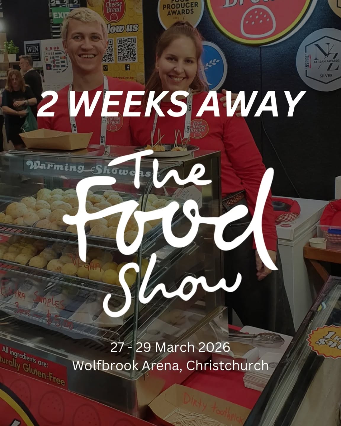 Get ready to ignite your taste buds at Christchurch’s ultimate flavour adventure. It’s more than a show, it’s an immersive experience where you can sample, sip, and shop from hundreds of the best food brands in NZ and beyond.
We’ll be there with plenty of warm, crispy Koé Cheese Bread waiting for you! 🧀
Who are you bringing with you to @foodshownz this year? Tag your foodie squad! ⬇️
#KoeCheeseBread #TheFoodShow2026 #ChristchurchFoodShow #PaoDeQueijoNZ #SupportLocalNZ