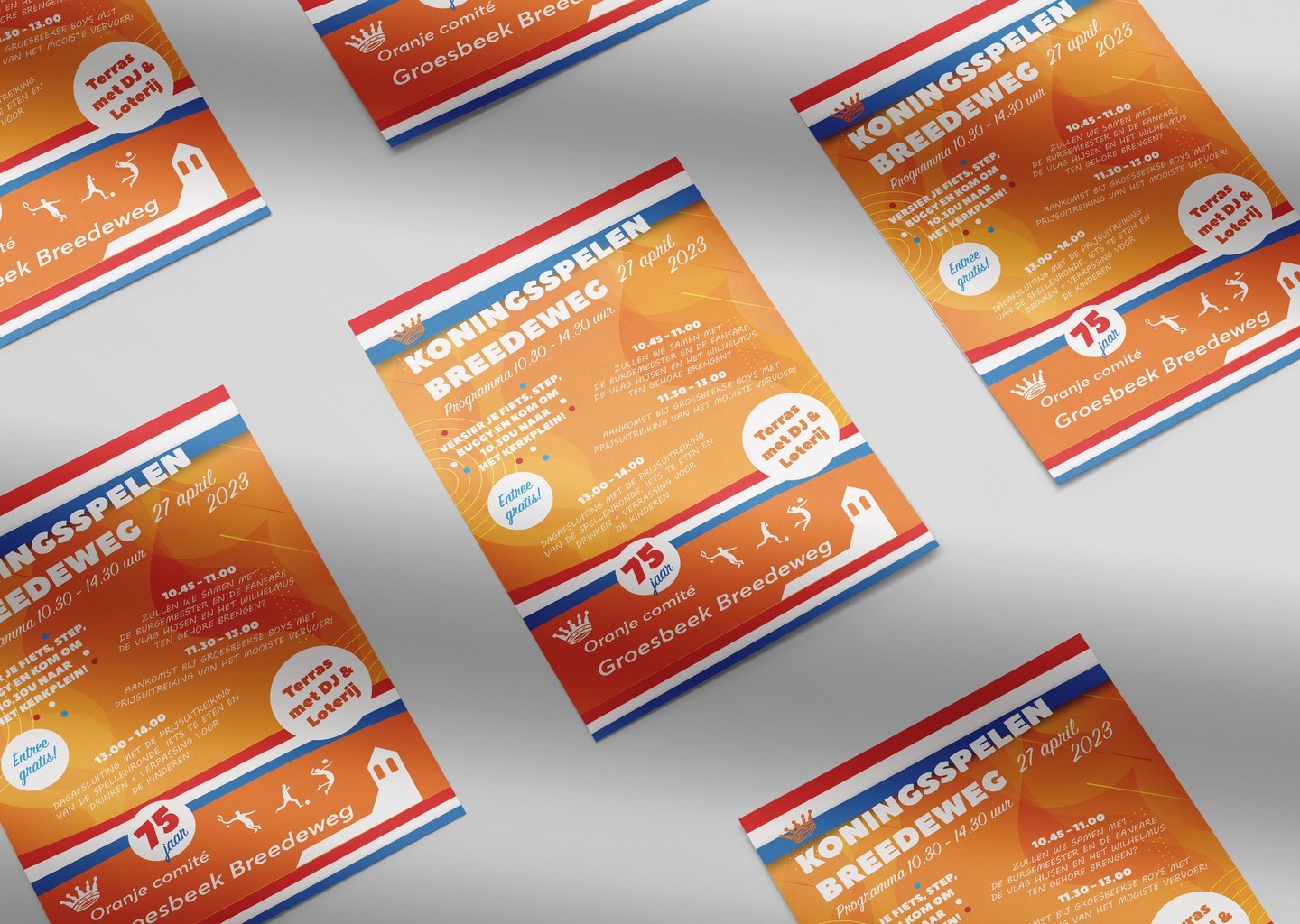 ๐๐๐๐๐๐๐๐๐๐๐๐๐
Sommige klanten weten al heel duidelijk wat ze willen en hoe een ontwerp eruit moet komen te zien. Een ontwerp maken die aan deze wensen en kwaliteit voldoet is dan erg belangrijk.
Voor de koningsspelen op de Breedeweg maakte ik deze ๐๐ ๐ฉ๐จ๐ฌ๐ญ๐๐ซ en ๐๐ ๐ฌ๐ญ๐ซ๐ข๐ฉ๐ฉ๐๐ง๐ค๐๐๐ซ๐ญ, waarmee de kinderen straks iets lekkers kunnen halen!
#koningsdag #poster #drukwerk