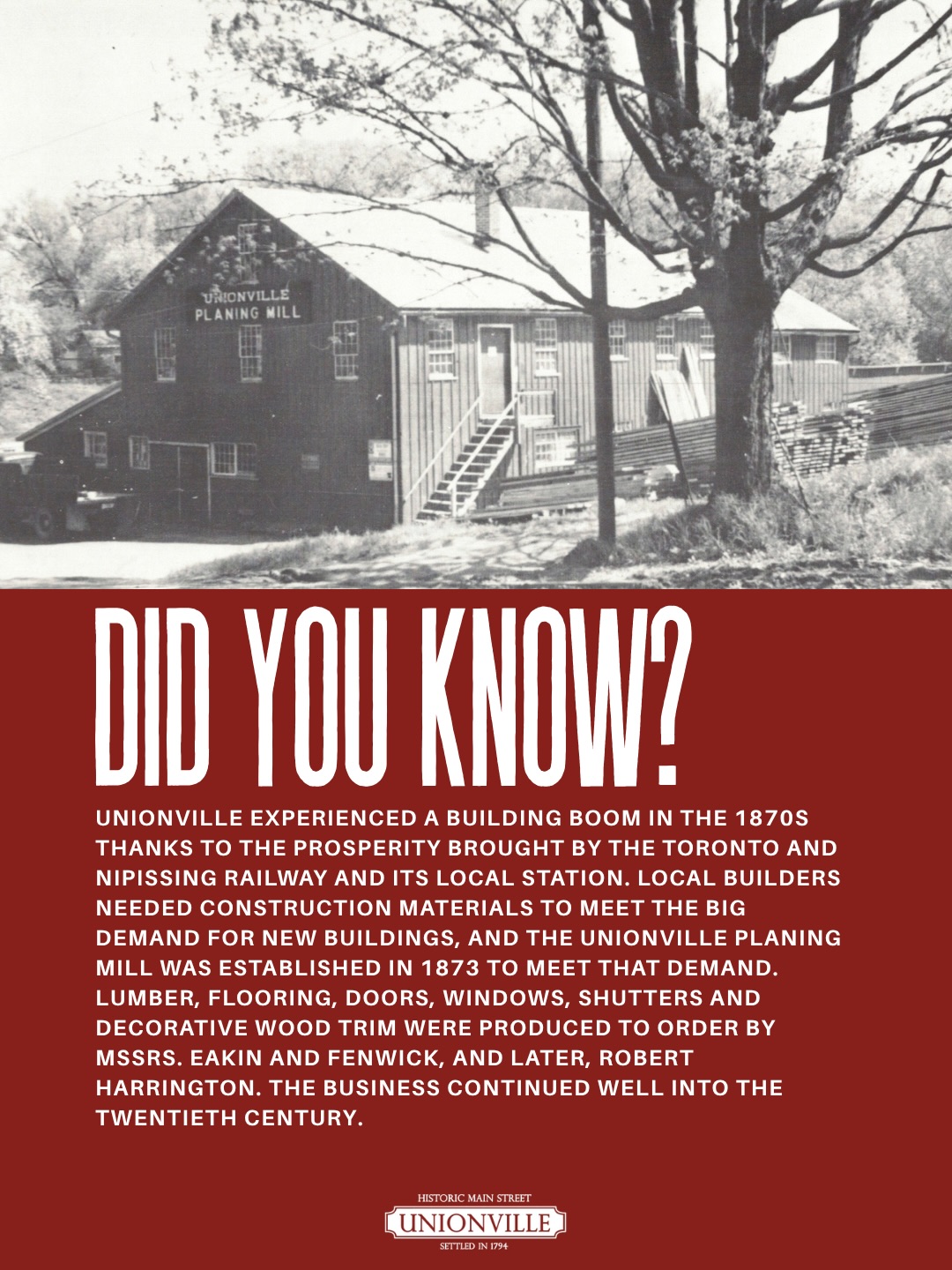 Walk through history on Main Street Unionville! Explore the historic streets and uncover the stories that make Unionville such a special place. The Unionville BIA is offering a FREE Guided Walking Tour with the author of Historic Unionville – a Village in the City.
📆 Sunday September 13, 2026
⏰10:00am – 11:00am
📍Millennium Bandstand
🎟Visit our website to reserve your spot today
#UnionvilleMainStreet #LifeIsBetterInUnionville